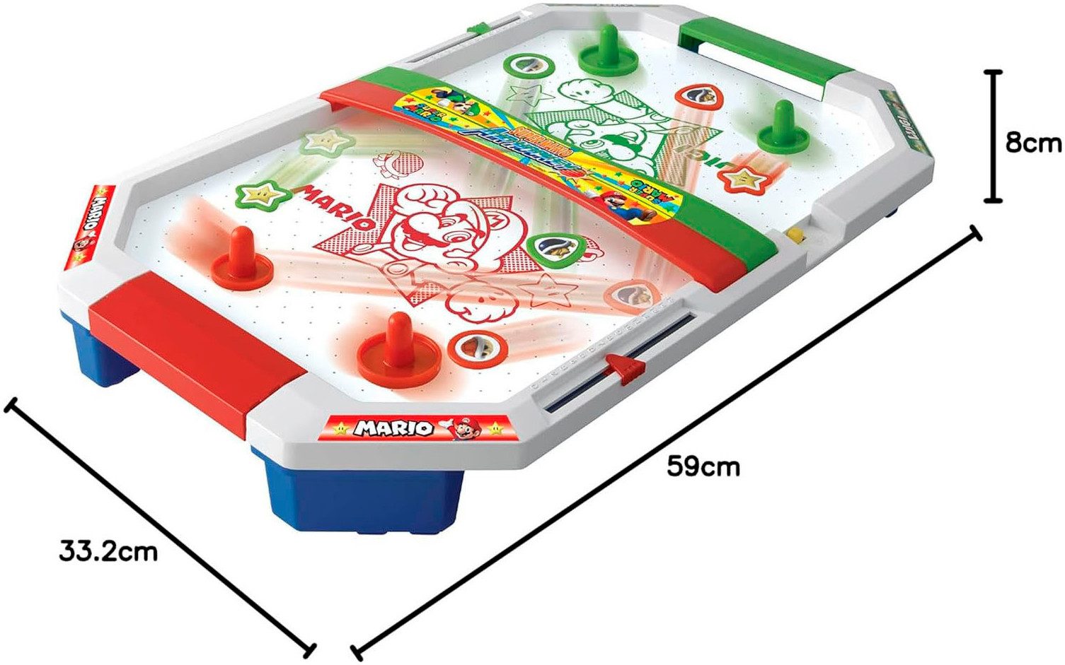 EPOCH Games Spiel Super Mario™ Mario Air Hockey, Familienspiel