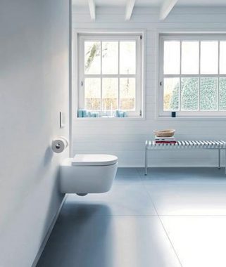 Duravit WC-Komplettset DU Wand-WC ME by Starck 570mm Weiß/Weiß