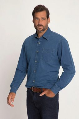 JP1880 Businesshemd Hemd Langarm Jeans Optik Kentkragen Modern Fit