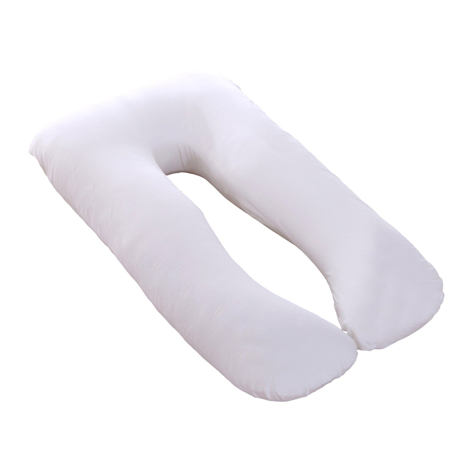 Weiß Baumwoll-Kissenbezug Waschbarer, Für 70x130cm U-förmiges Blusmart Mutterschaftskissen, Kissenbezug