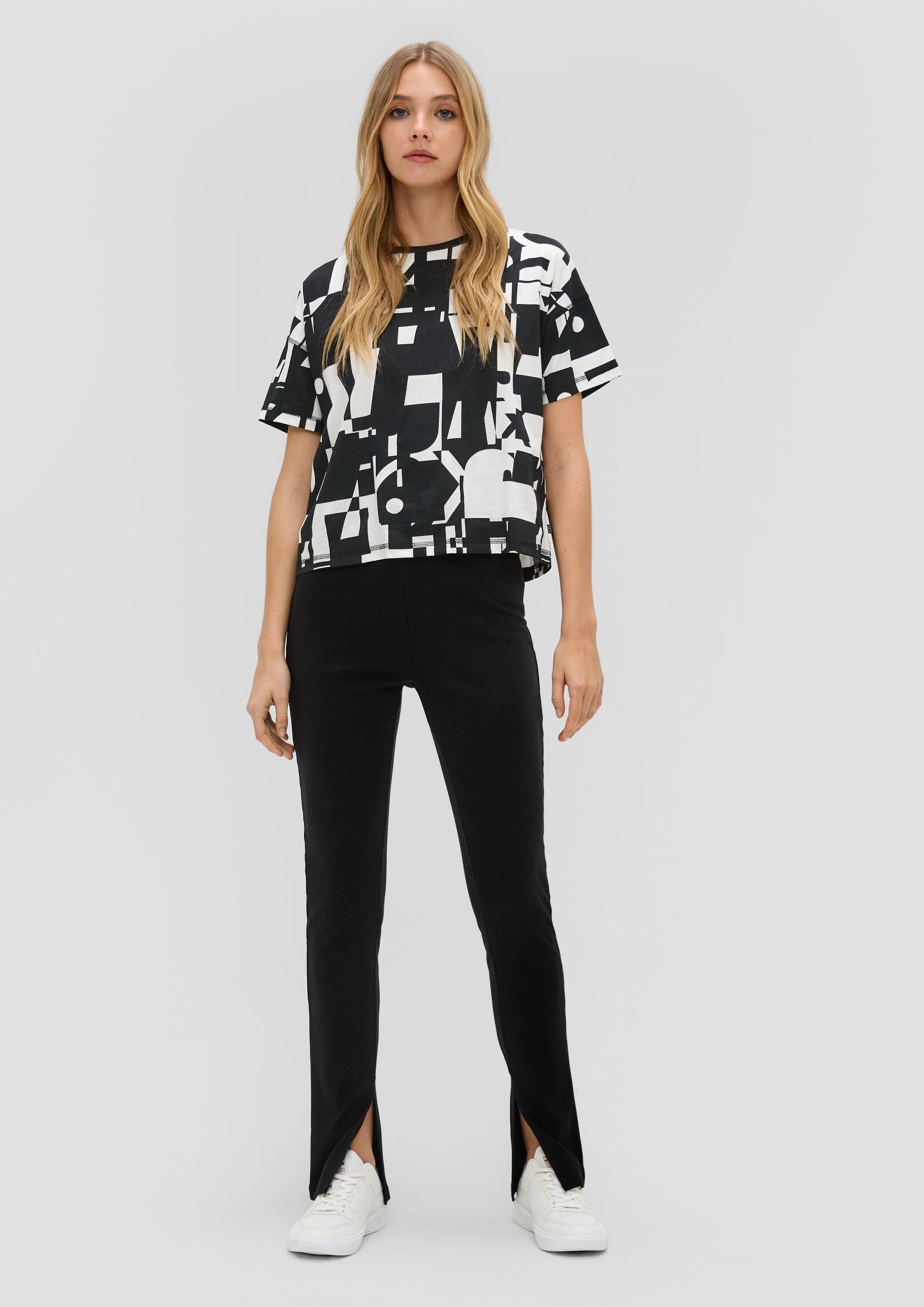 QS Leggings Leggins Skinny: Leggings mit Rippstruktur günstig online kaufen