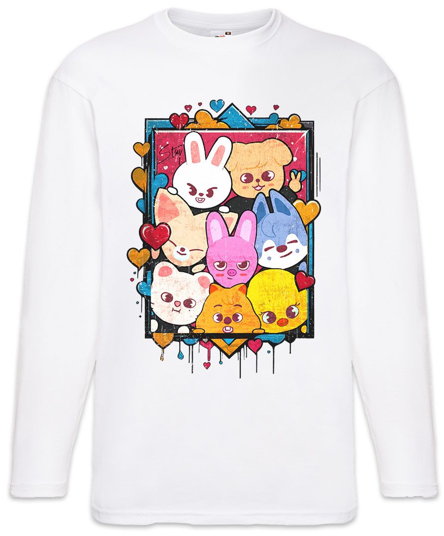 Urban Backwoods Langarmshirt Cute Korean Kids Langarm T-Shirt Music Kpop K-Pop 4th Generation Stray (1-tlg) Boy Group Idol Band