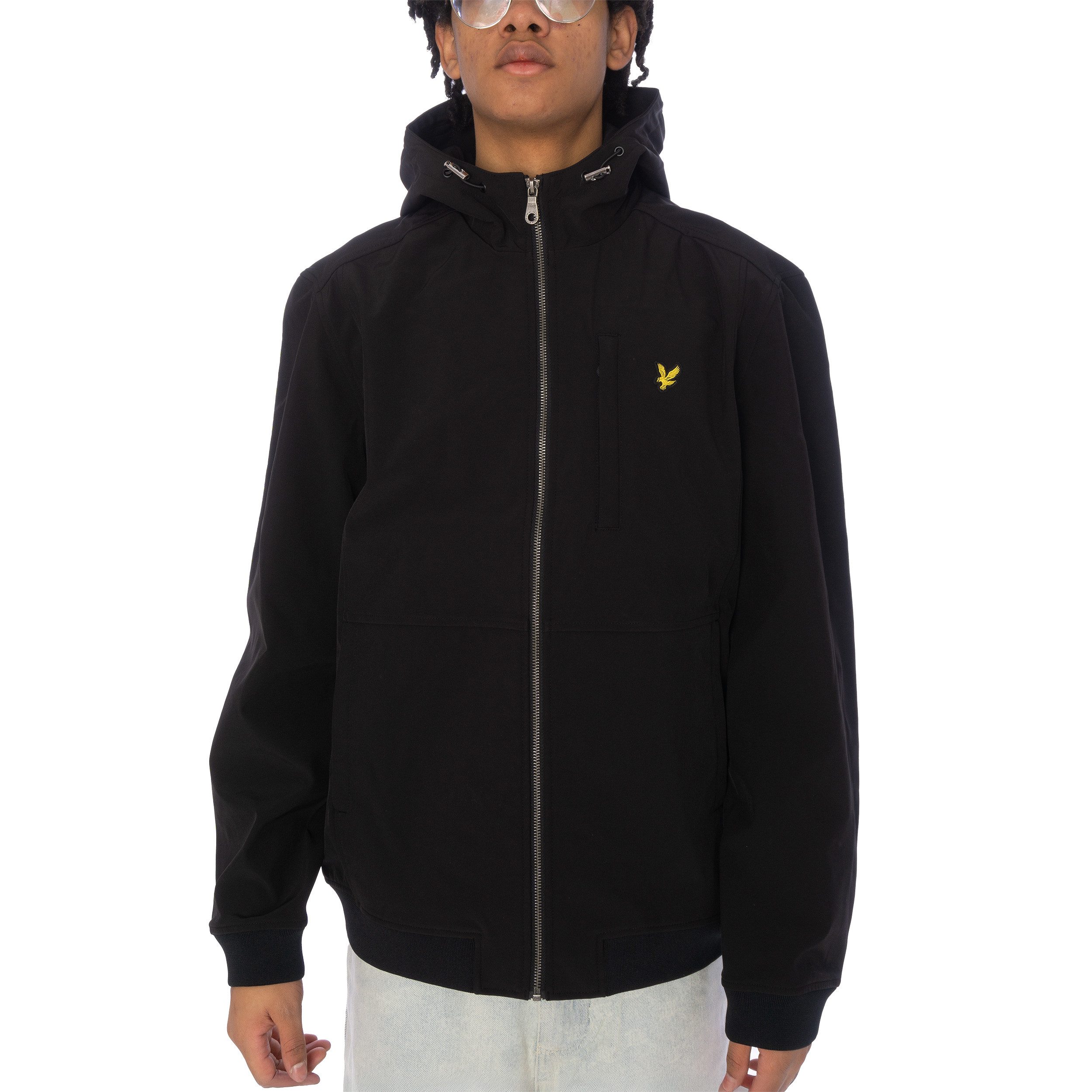 Lyle & Scott Softshelljacke Jacke Lyle&Scott Softshell mit Kapuzenkragen