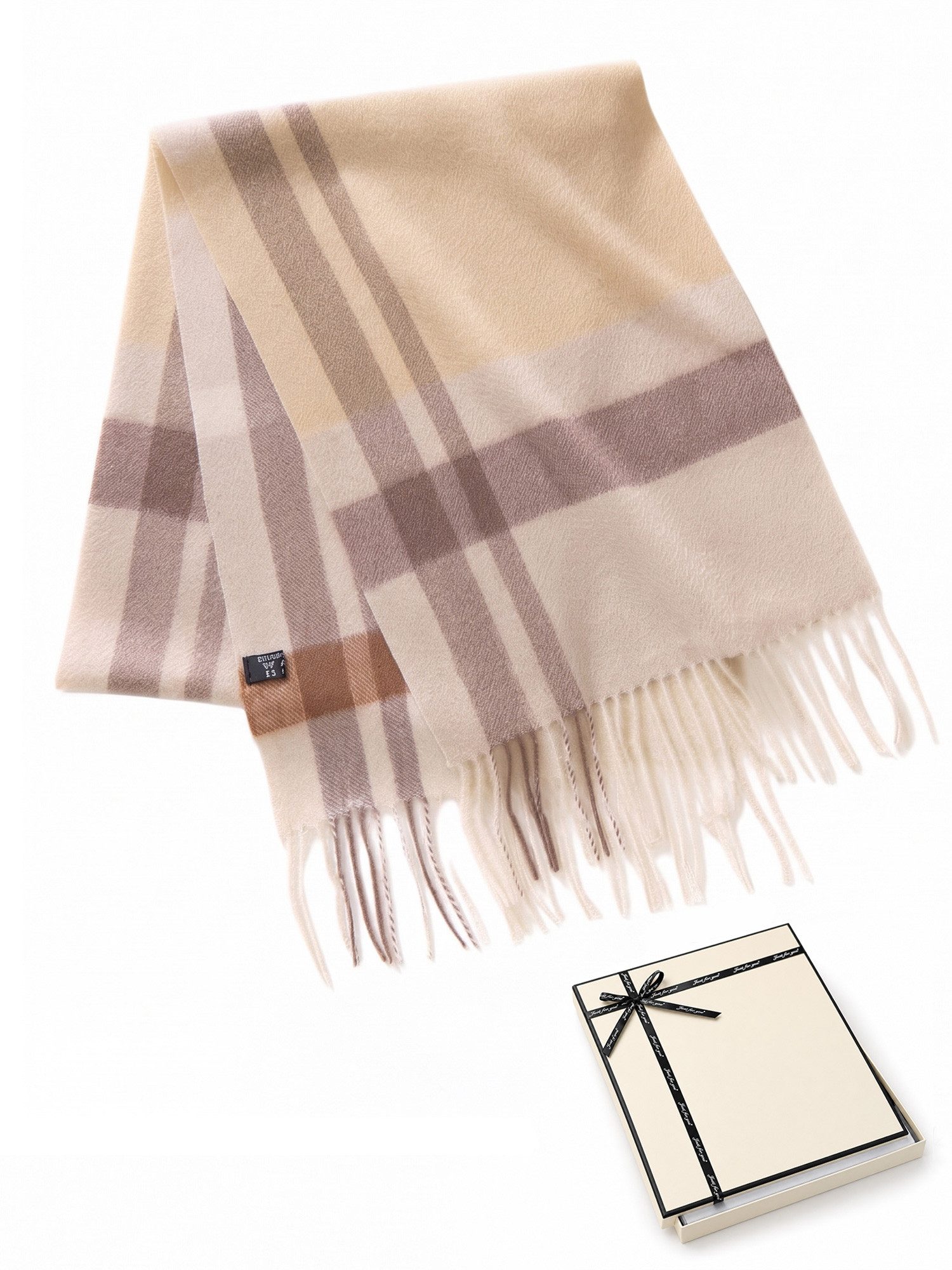 Vivi Idee Kaschmirschal aus reinem 100 % Kaschmir, weich und wärmend Unisex, Geschenkbox auswählbar