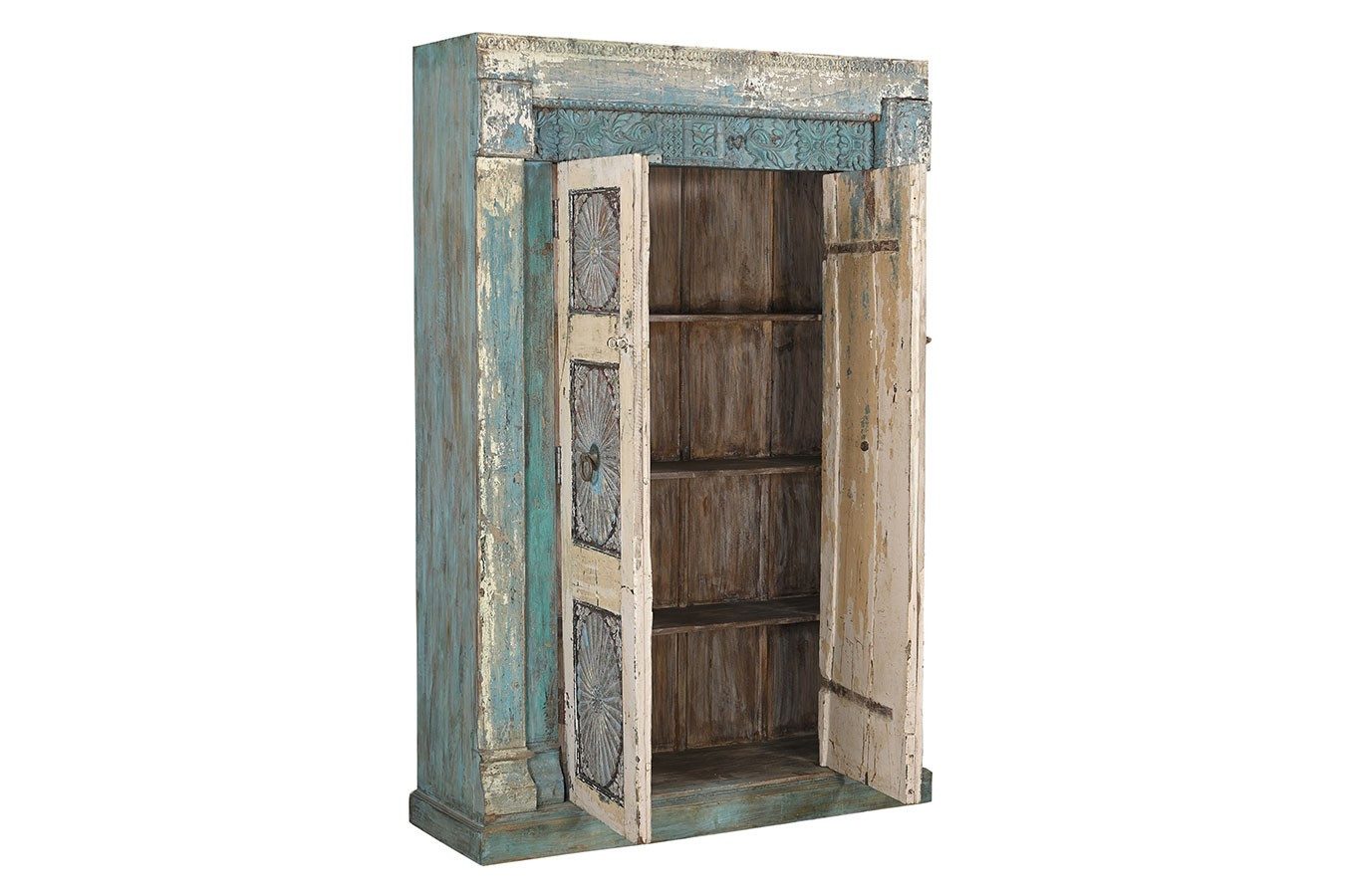daslagerhaus Bauernschrank Schrank Vintage blau