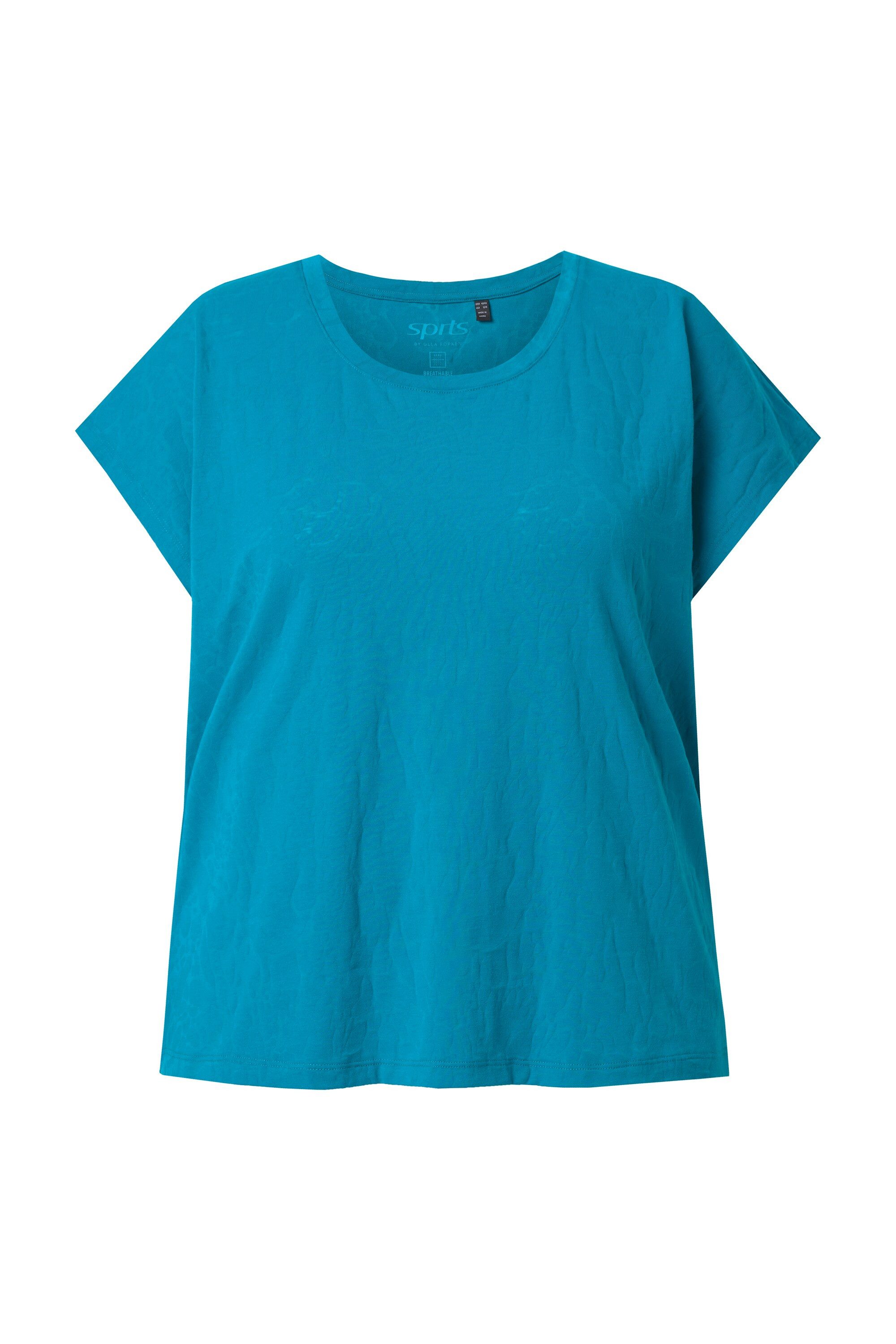 Ulla Popken T-Shirt Shirt Ausbrenner Oversized Rundhals ärmellos