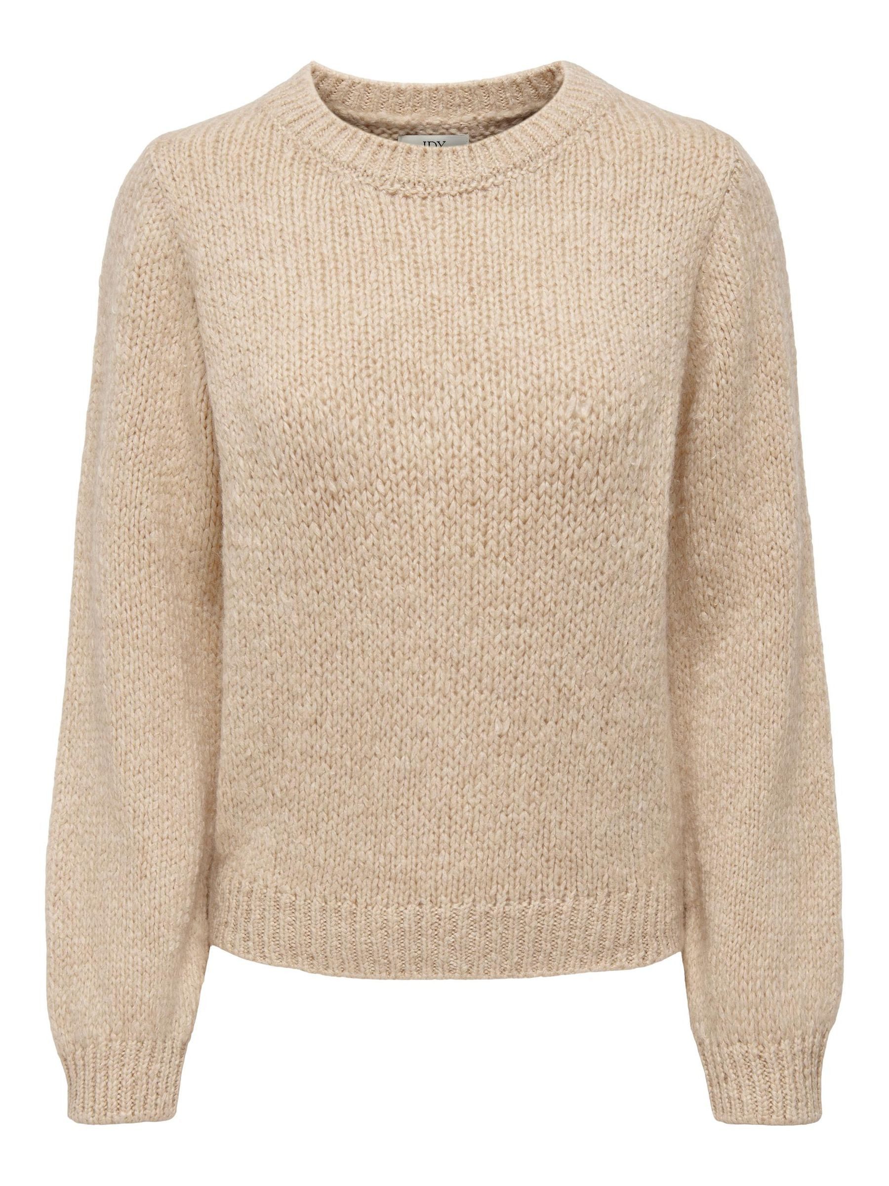 JACQUELINE de YONG Strickpullover Weicher Strickpullover Langarm JDYJOLA JDYDINEA L/S O-NECK SOLID PULL KNT NOOS