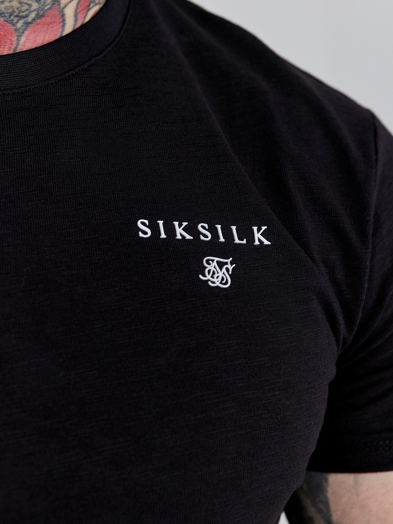 Siksilk T-Shirt SikSilk Herren Schwarzes Relaxed günstig online kaufen