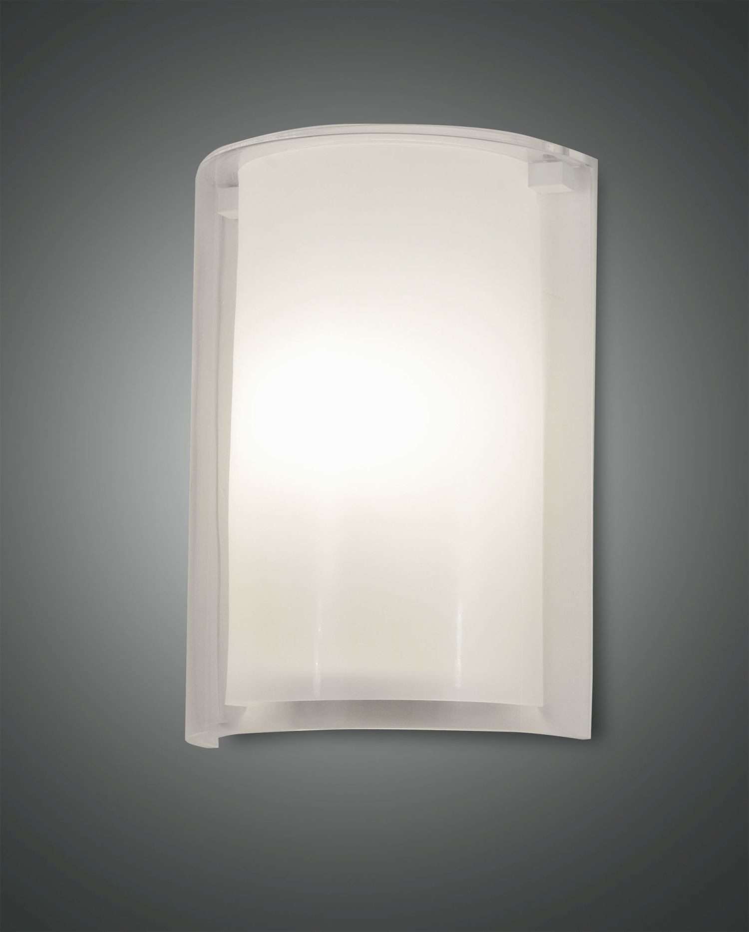 Licht-Erlebnisse Wandleuchte NASA, ohne Leuchtmittel, Glas Metall 32,5 cm hoch Weiß E27 Modern