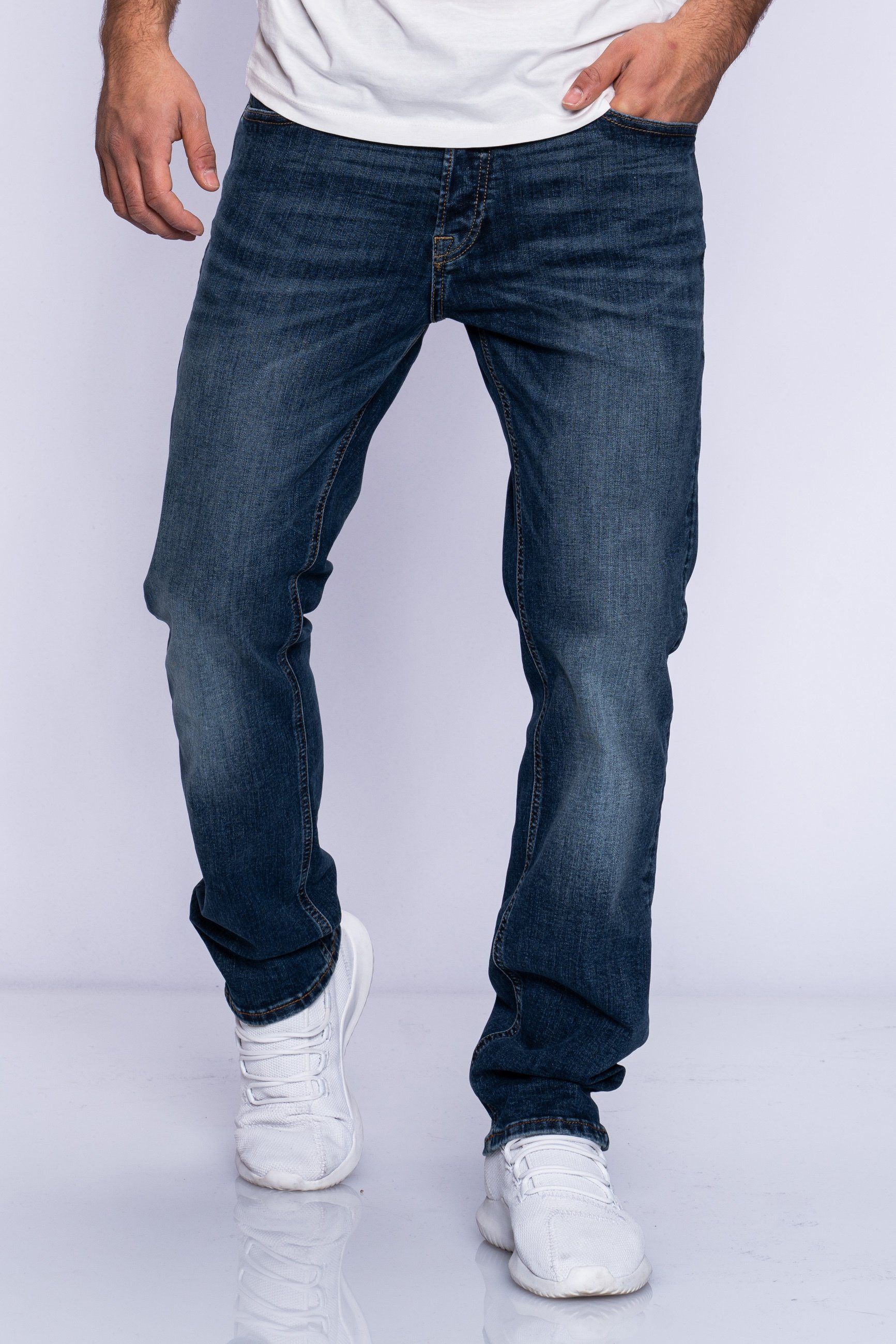 Jack & Jones Regular-fit-Jeans CLARK JJARIS Herren Clark Jeans Regular Fit günstig online kaufen