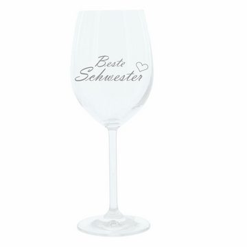 LEONARDO Weinglas Beste Schwester, Glas, lasergraviert