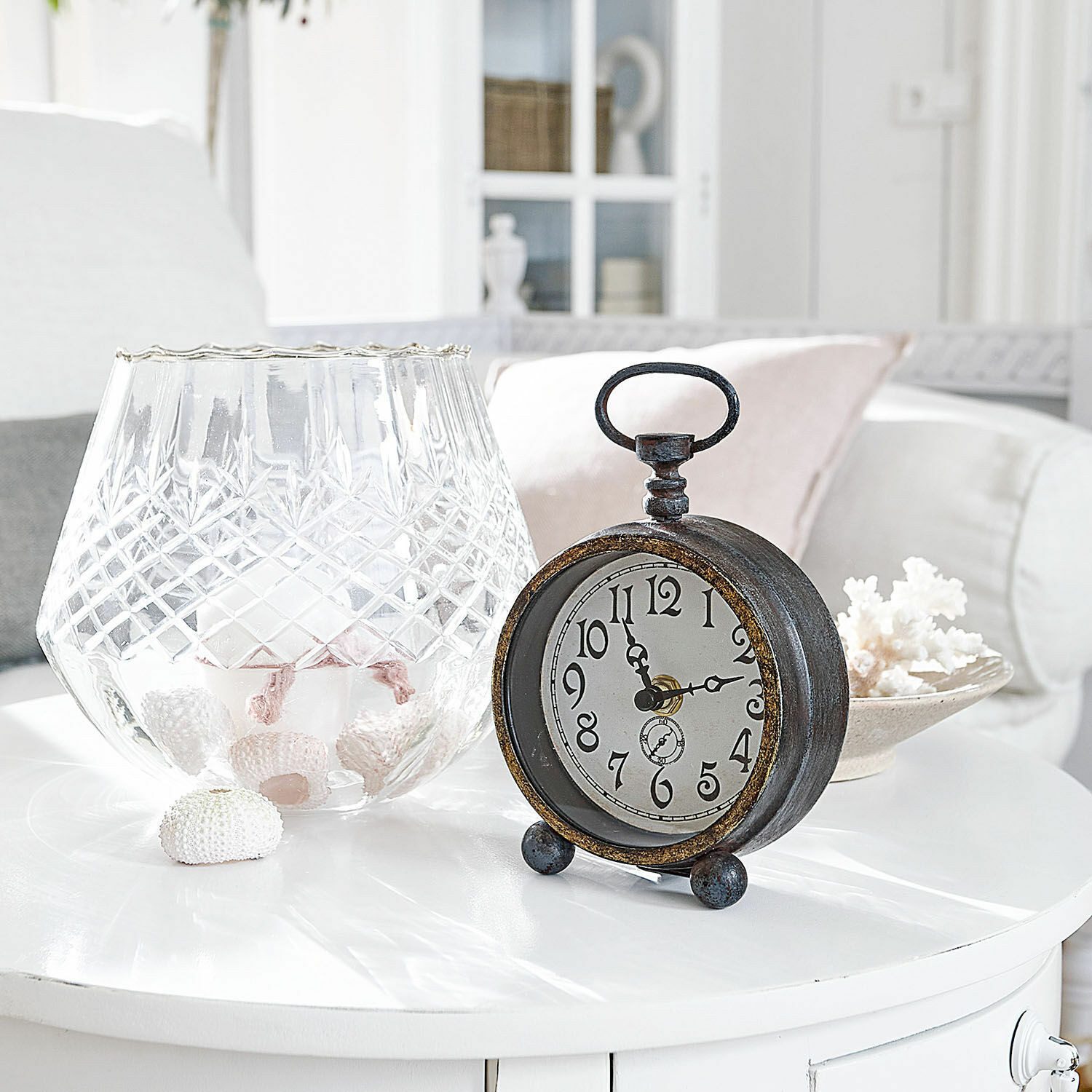 Mirabeau Wanduhr Uhr Borvin antikschwarz – Bild 3 von 5