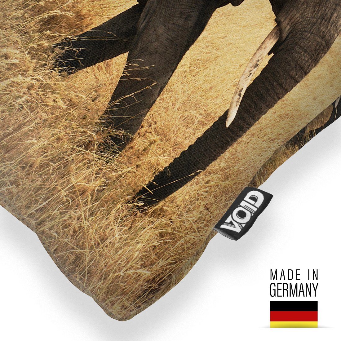 VOID Kissenbezug, (1 Stück), Elefanten Steppe Afrika Kissenbezug Elefant Afrika Safari Dschungel Z