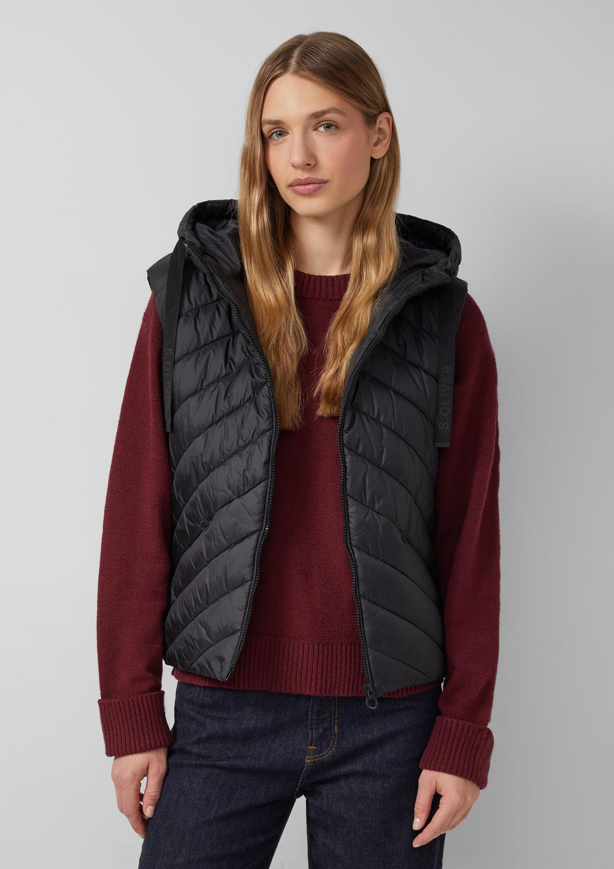 s.Oliver Outdoorjacke Outdoor-Weste Wattierte Steppweste im Relaxed Fit günstig online kaufen