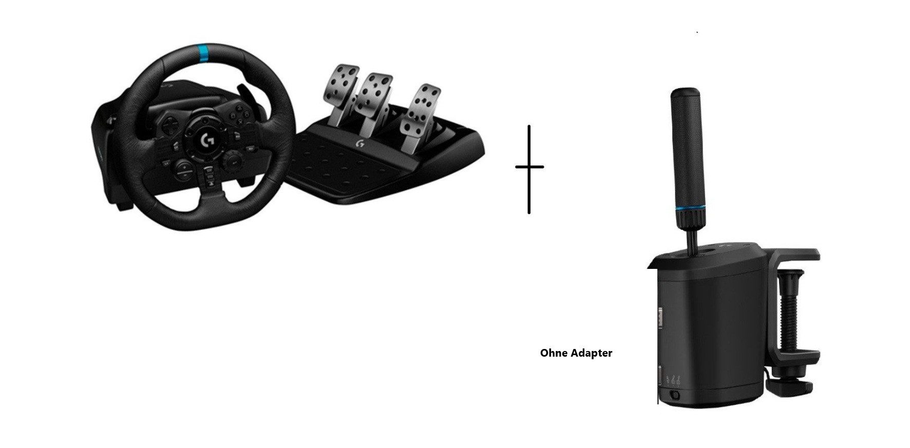 Logitech G923 Trueforce PS4/PS5 + Logitech G RS Shifter + Handbrake Gaming-Lenkrad