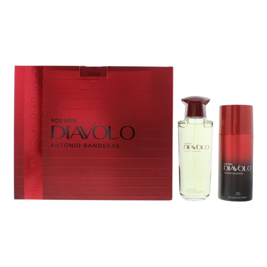 antonio banderas Eau de Toilette Diavolo For Men Gift Set 100ml EDT + 150ml Deodorant Spray