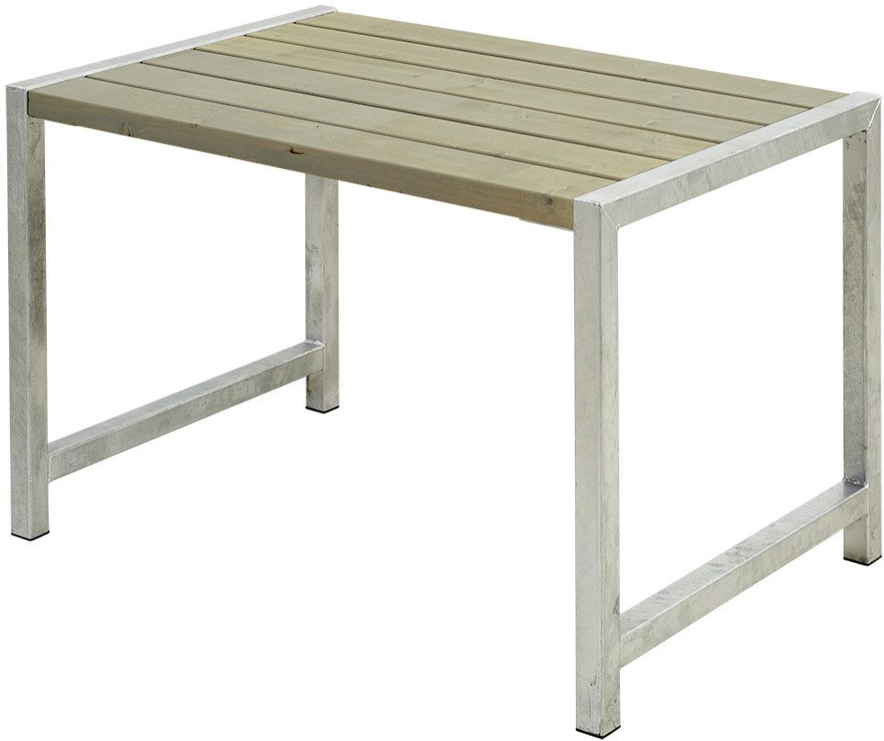 PLUS Gartentisch Plus Cafetisch RAL 7023 Graubraun, Witterungsbeständig