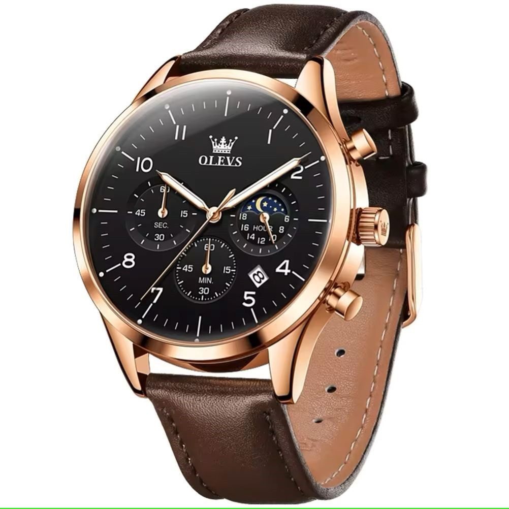 OLEVS Quarzuhr OLEVS Luxus Herrenuhr Chronograph günstig online kaufen