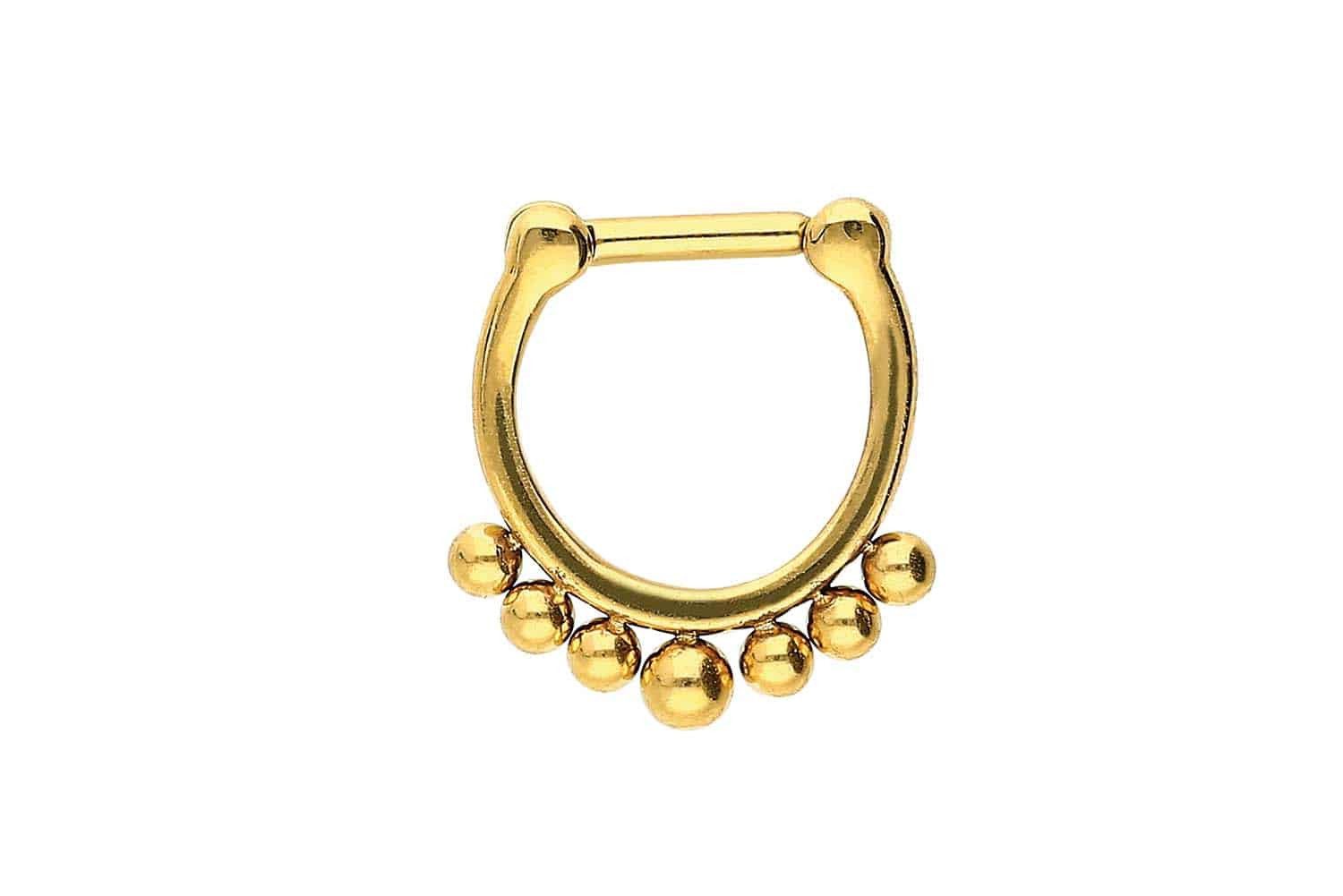 Piercing-Set Chirurgenstahl Clicker 7 KUGELN