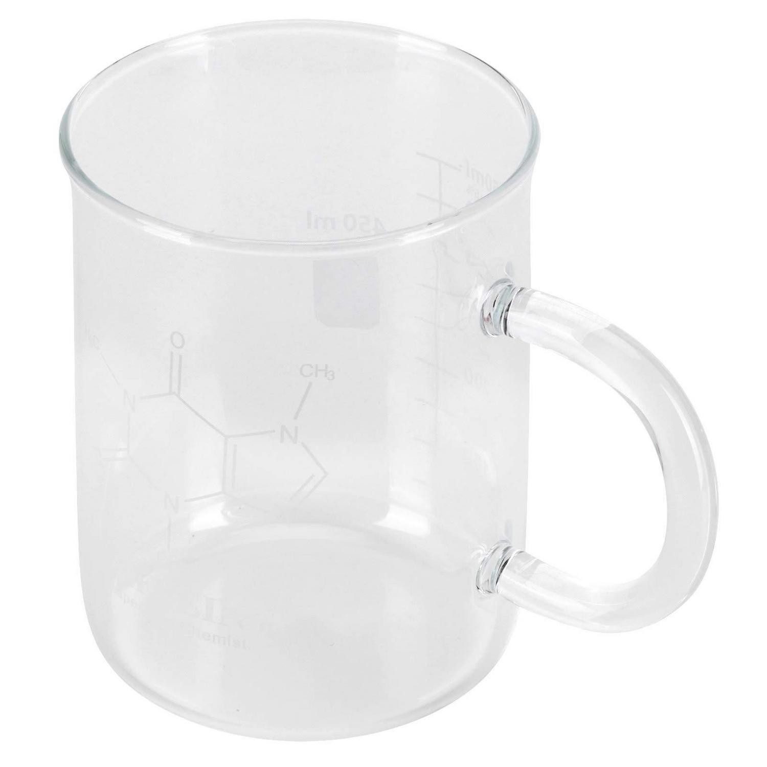 LuxusKollektion Messbecher Messbecher Glas 450ml mit Griff Borosilikat, Glas
