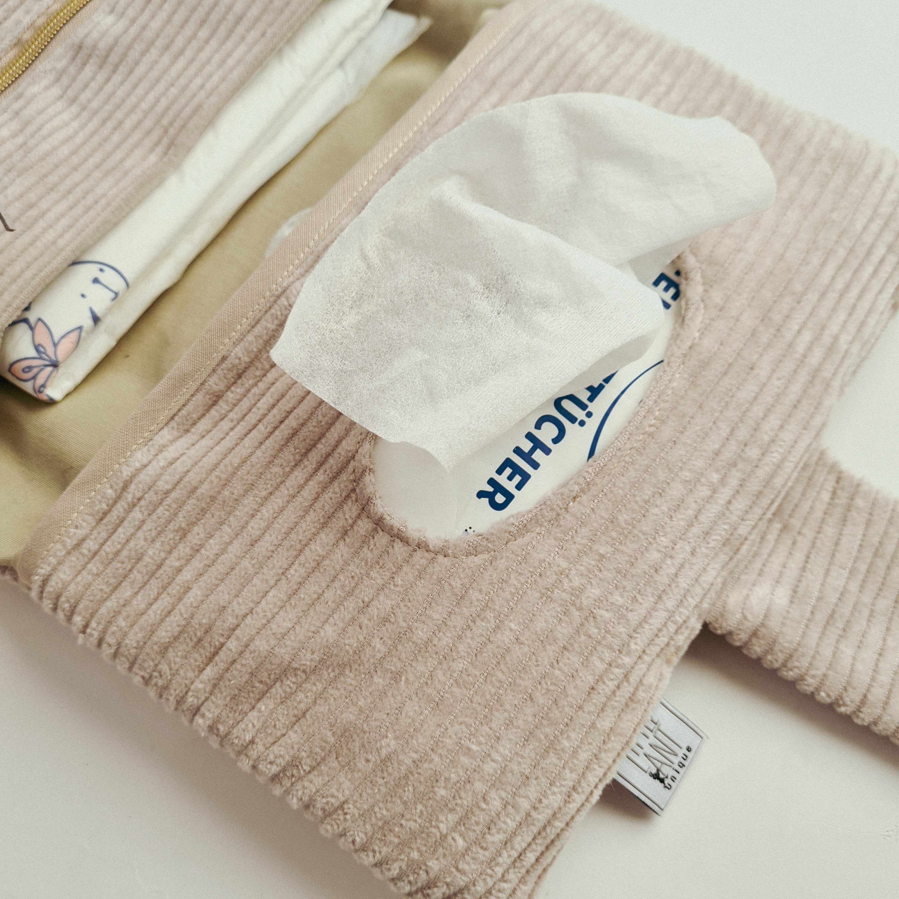 LittleANTunique Wickeltasche Wickeltasche cord beige