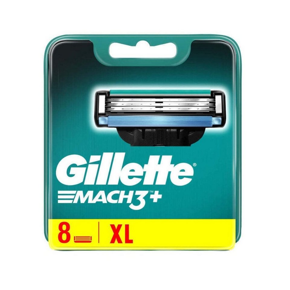 Gillette Rasierklingen Mach3 Ersatzklingen 5-fach, 8-tlg., Flexible Klingen  für empfindliche Haut