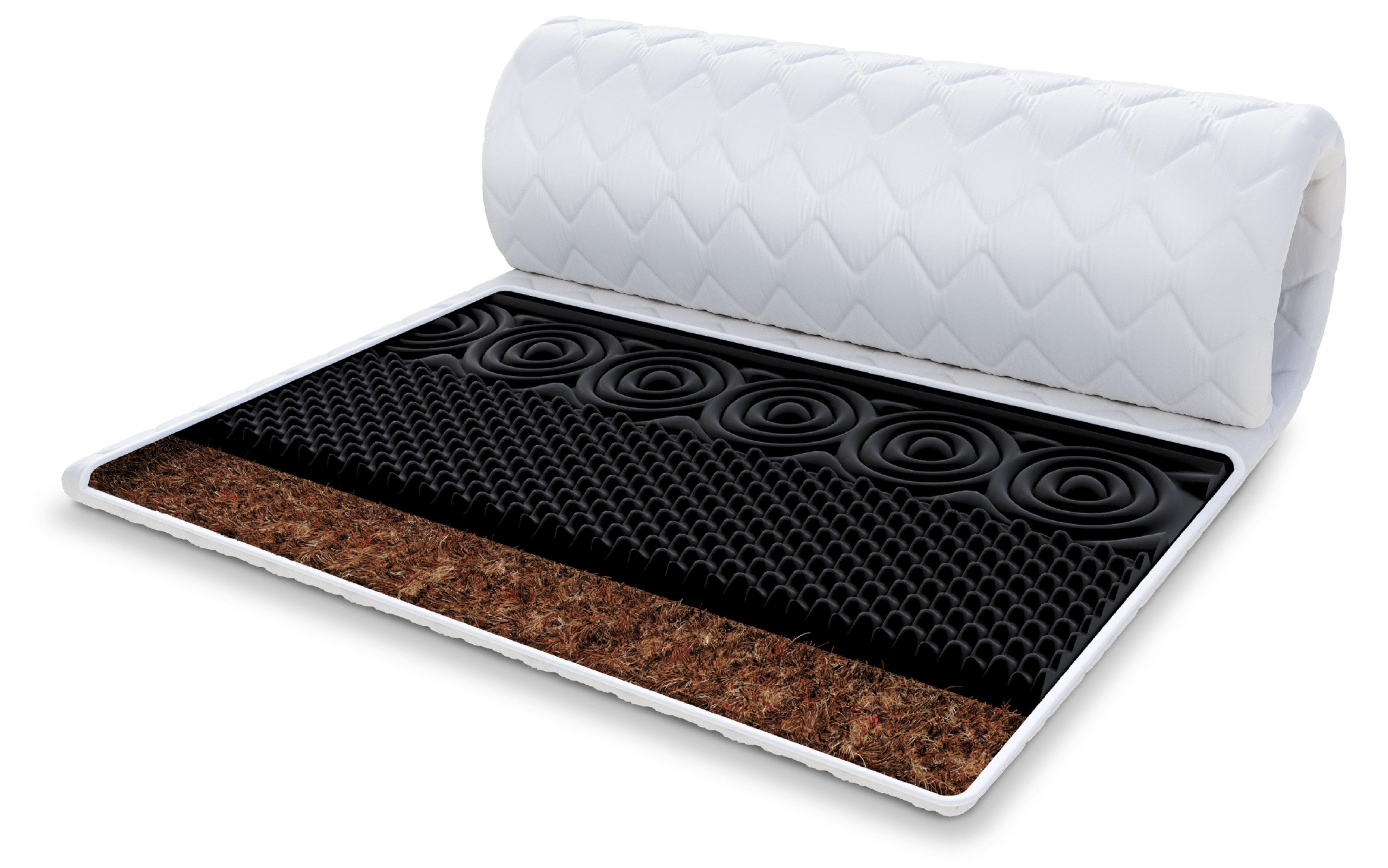 FDM, Topper NERO KOKOS 90x200, 140x200, 160x200, 180x200 cm, 6 cm hoch, (Ko günstig online kaufen