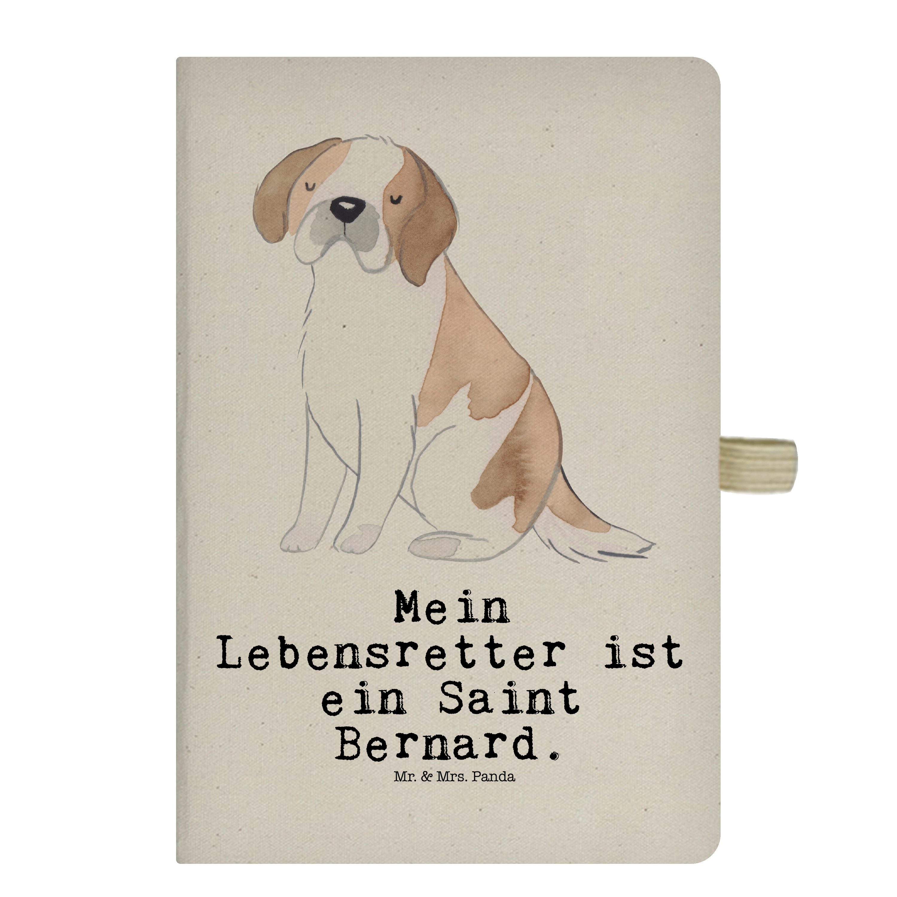 & Bernard Mrs. Mr. Rassehund, Panda Geschenk, Mrs. Lebensretter - Panda - Saint Notizbuch Mr. St. B Transparent &