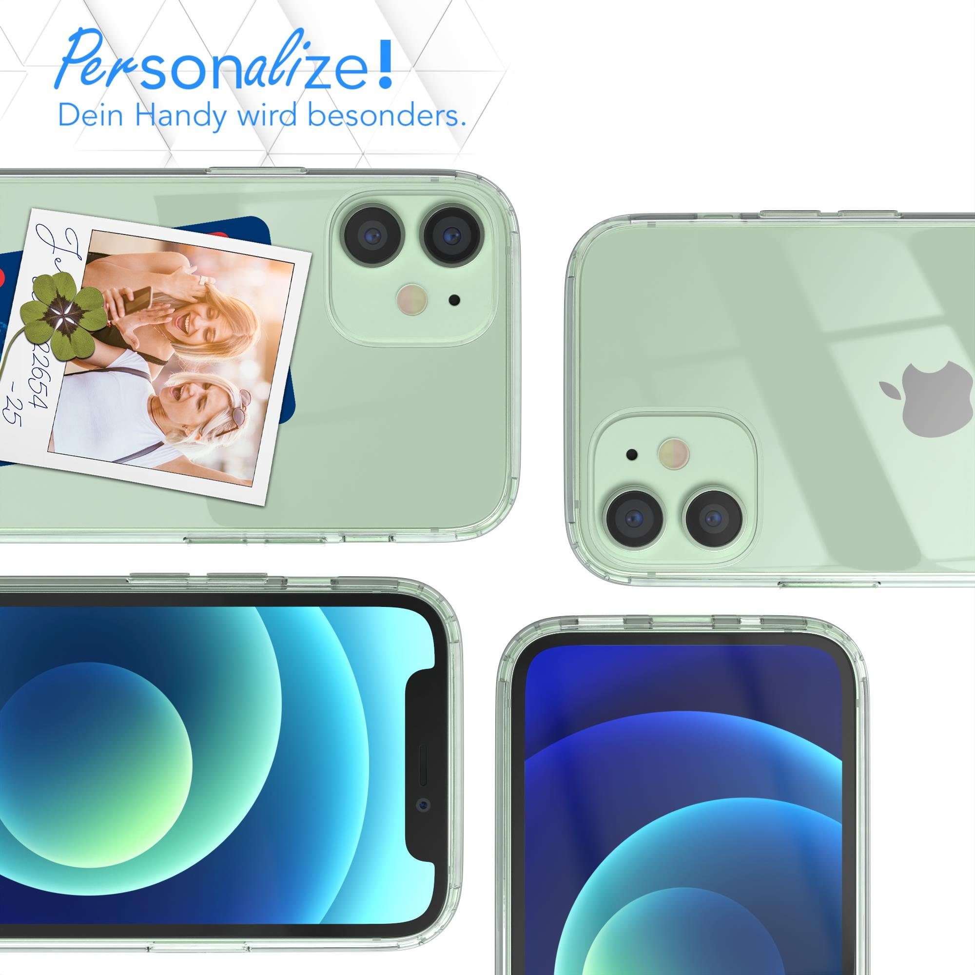 EAZY CASE Handyhülle Crystal Clear Case für Apple iPhone 12 Mini 5,4 Zoll, Schutzhülle Kameraschutz Silikonhülle Transparent Handyhülle Slimcover – Bild 5 von 5