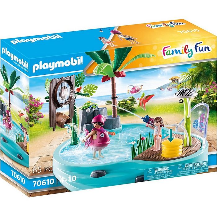 Playmobil® Spielfigur PLAYMOBIL® 70610 Spaßbecken mit Wasserspritze