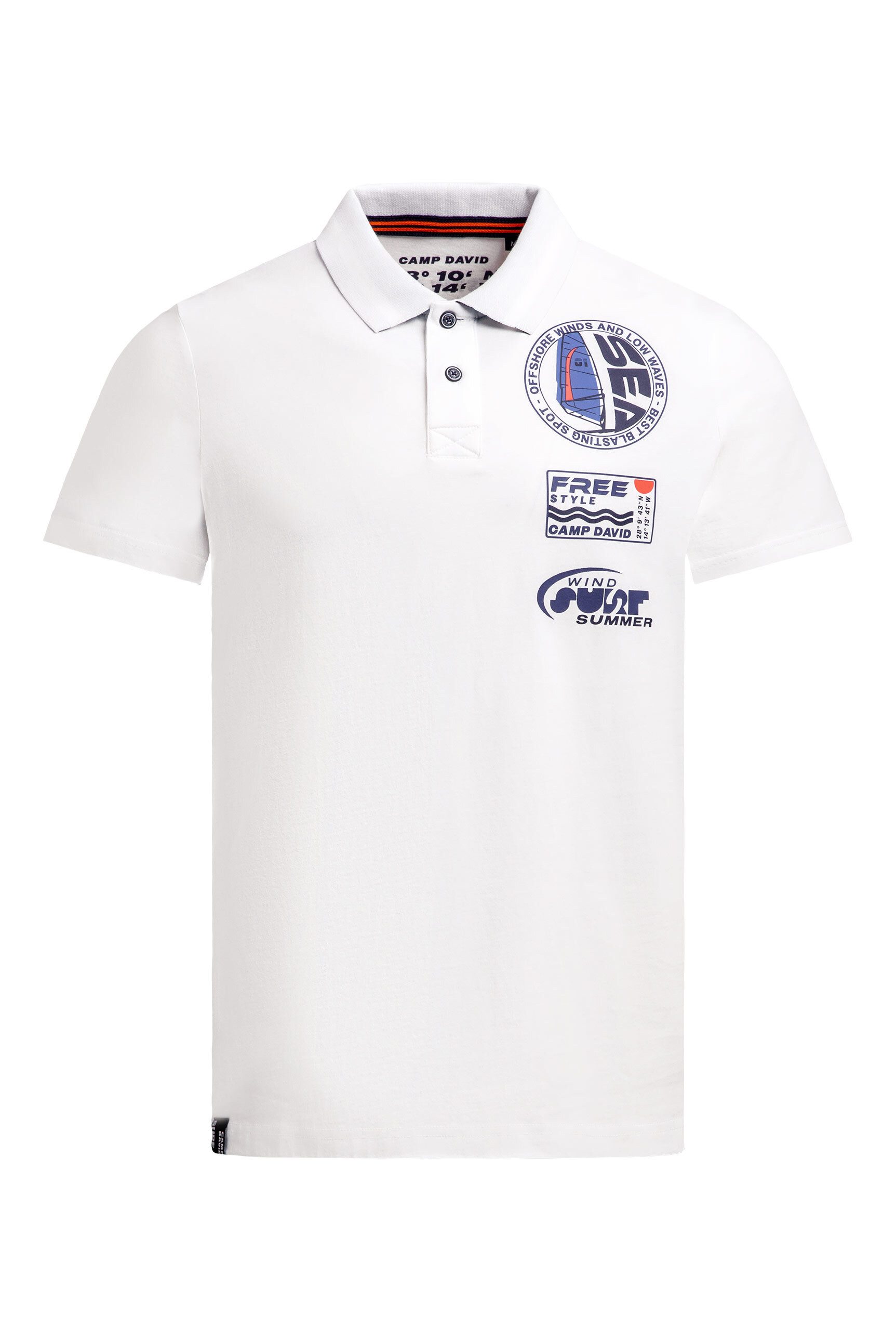 CAMP DAVID Poloshirt aus Baumwolle