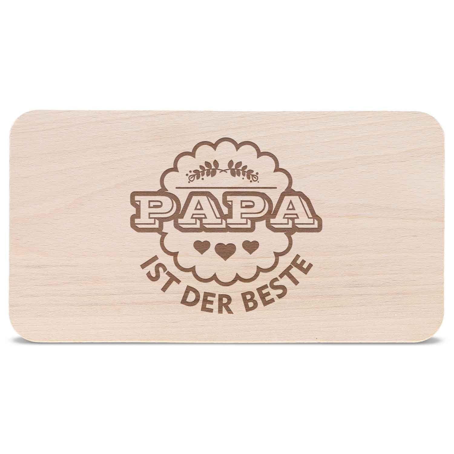 Personalisiertes Frühstücksbrettchen Mit Gravur – Buchenholz, 33x15 Cm, Mit Griff