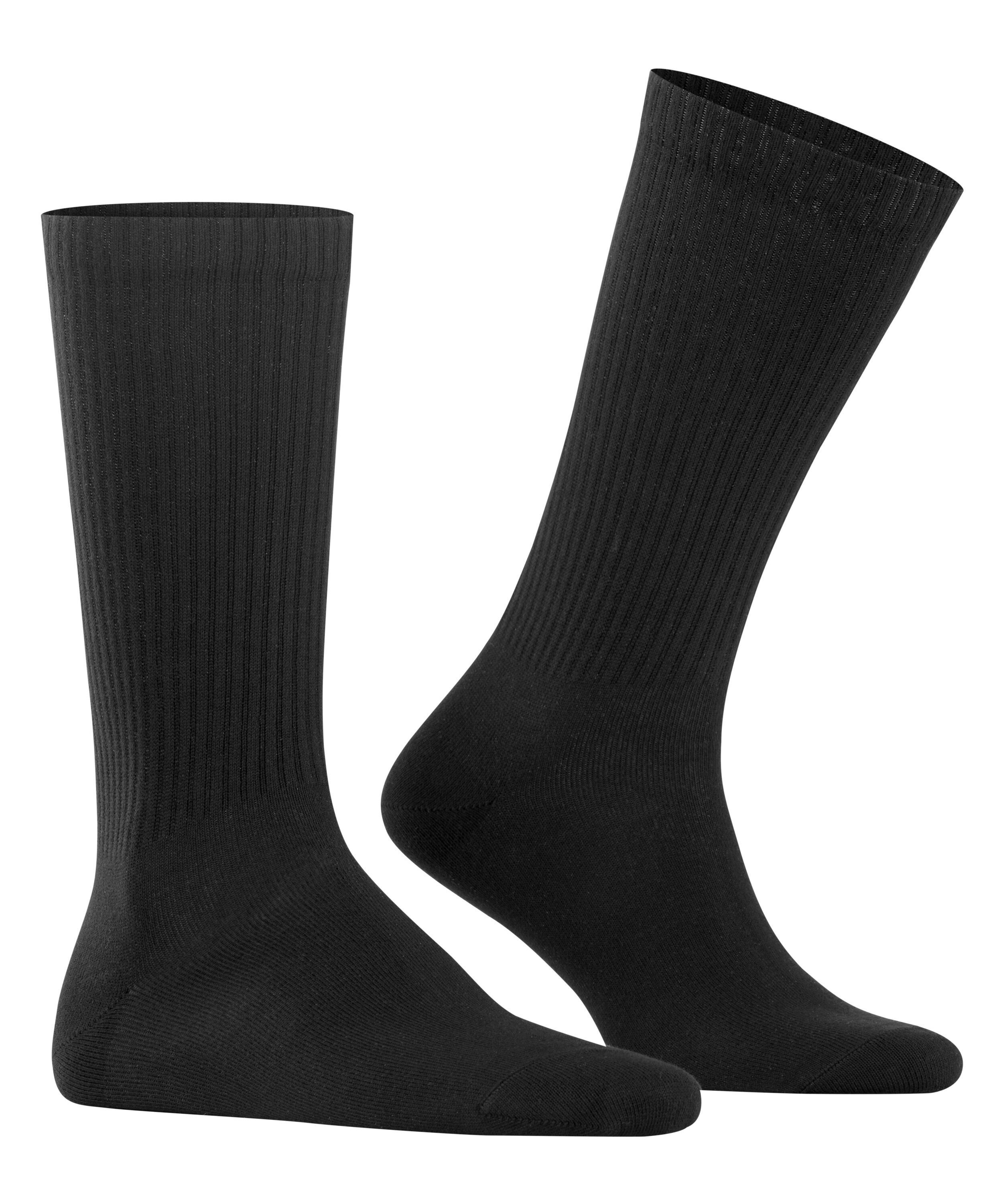 (3000) black Socken Black Logo (1-Paar) Burlington