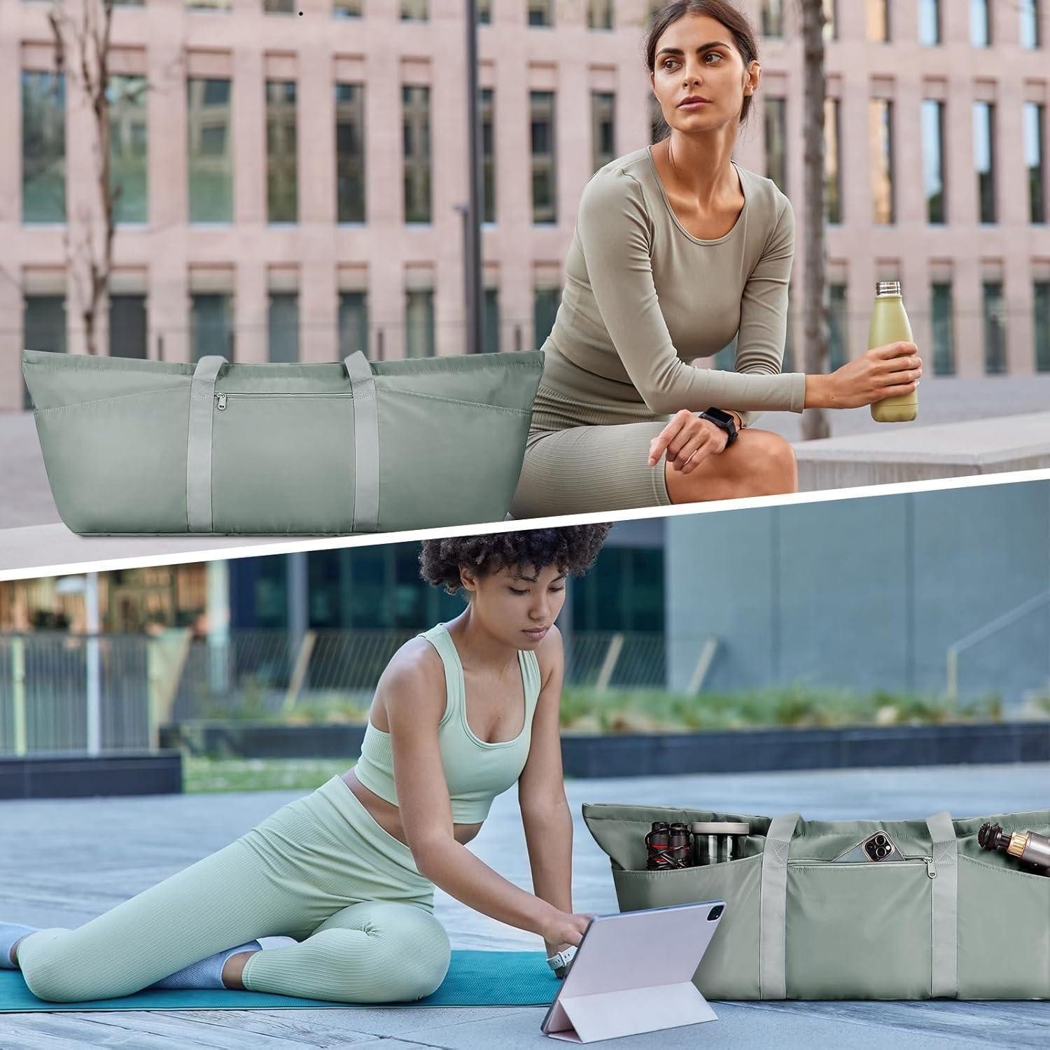LuxusKollektion Yogatasche Sporttasche Damen Herren Yoga Reise Fitness Pilates Groß Nassfach