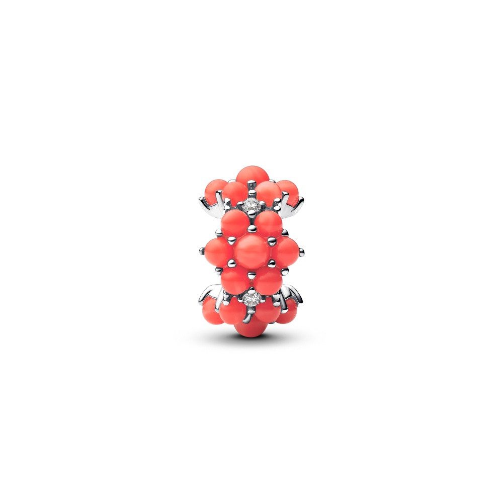 Pandora Kettenanhänger Silber Charm Korallfarbener Ozean günstig online kaufen