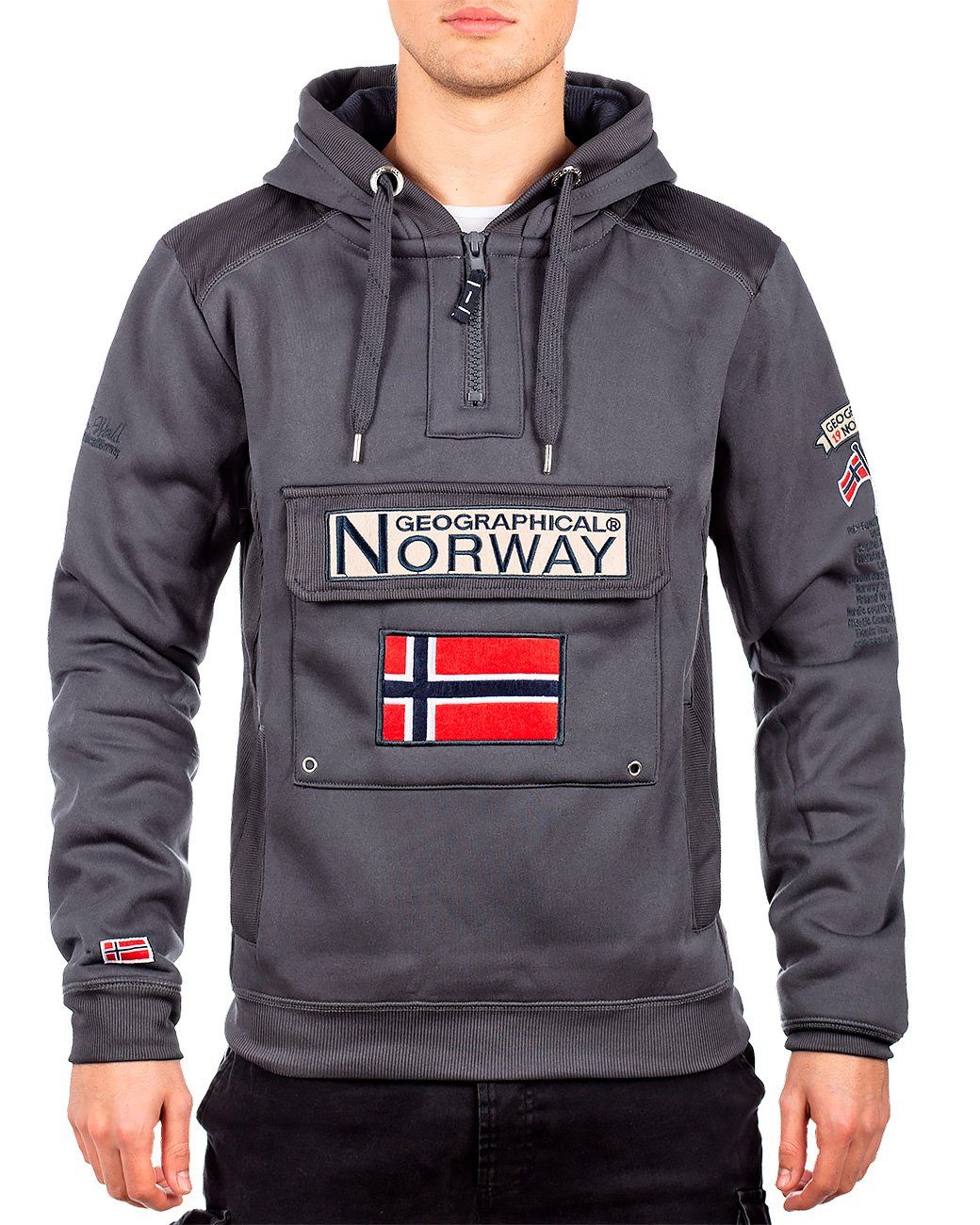 Geographical Norway Kapuzenpullover Herren Regular Fit Hoodie bagymclass me günstig online kaufen
