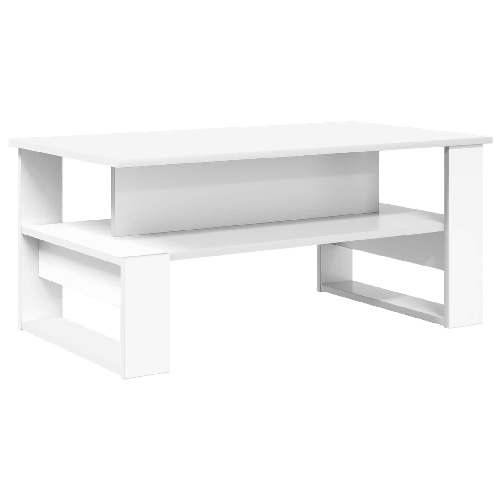 Couchtisch Couchtisch Weiß 90 x 50 x 40 cm Holzwerkstoff