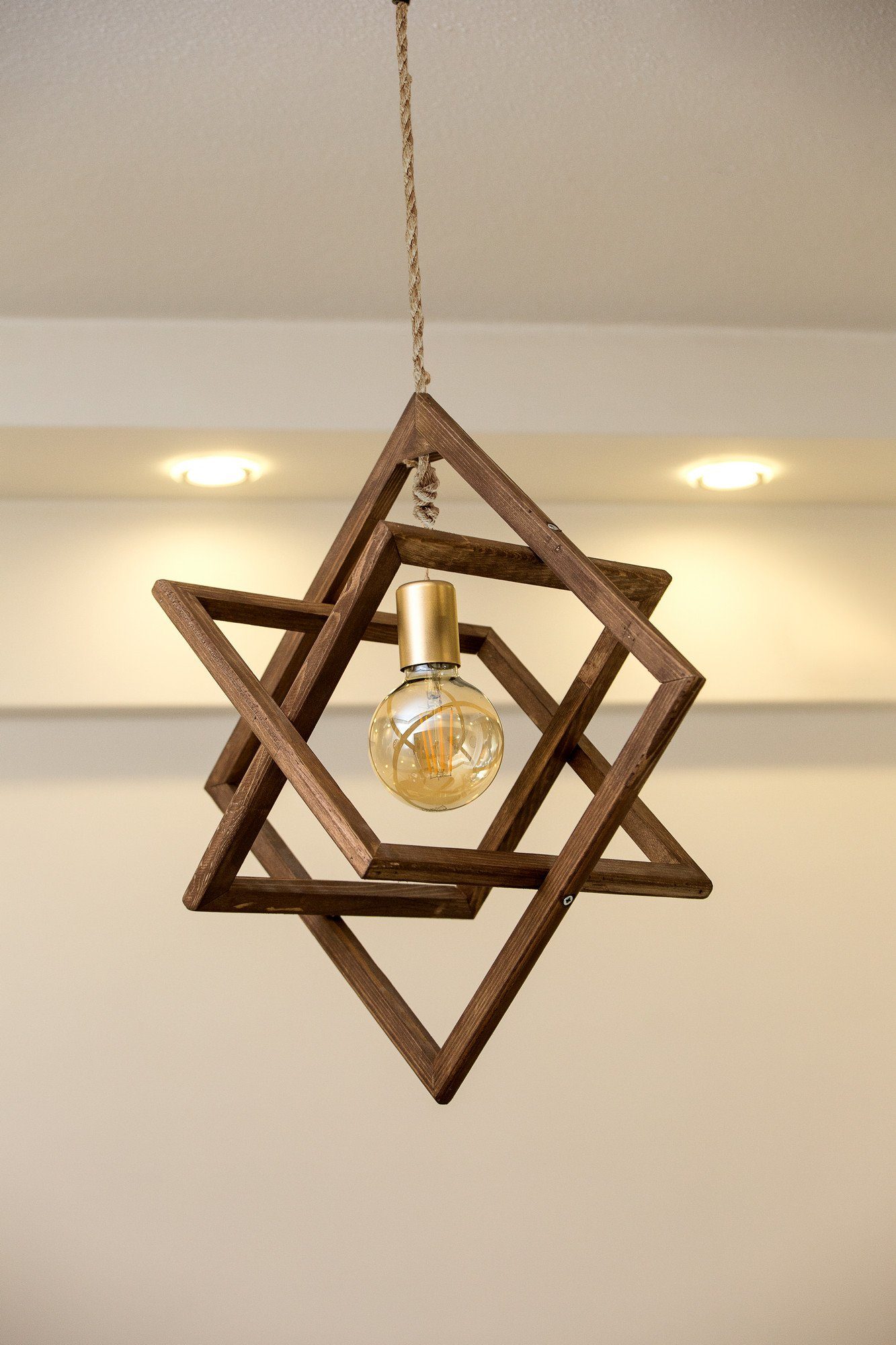 Opviq Kronleuchter 50% SOLID WOOD / günstig online kaufen