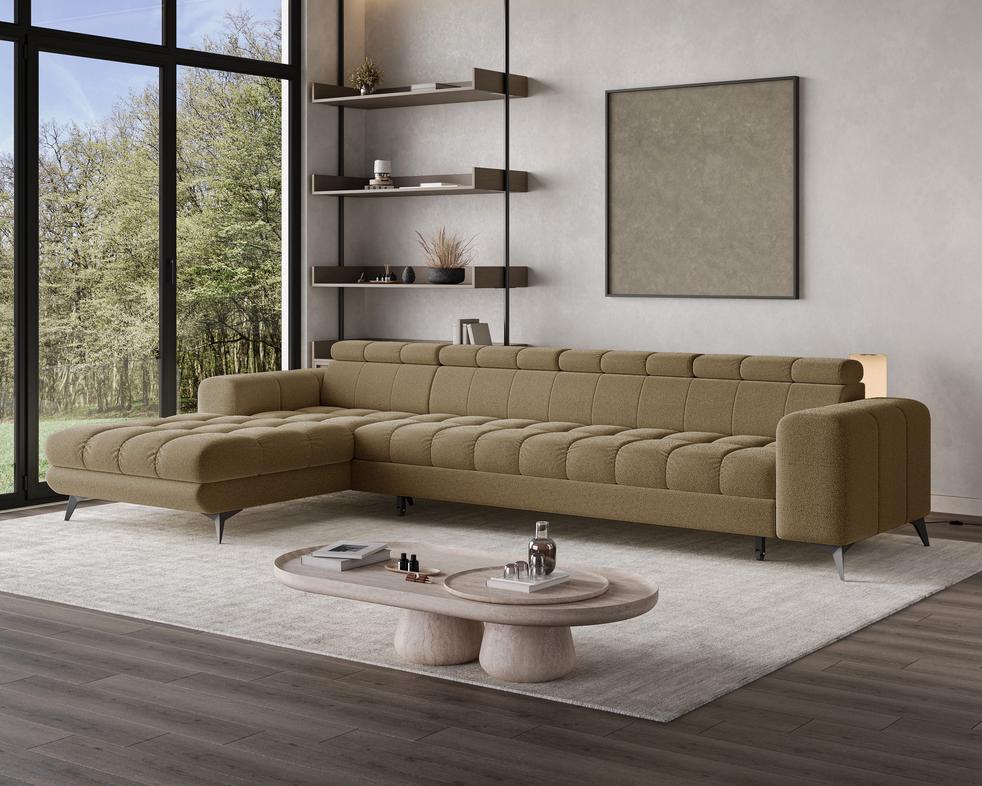 Chilly Möbel Ecksofa Großes L – luxuriöser Komfort, 335x74 cm, Links, Quelle 17