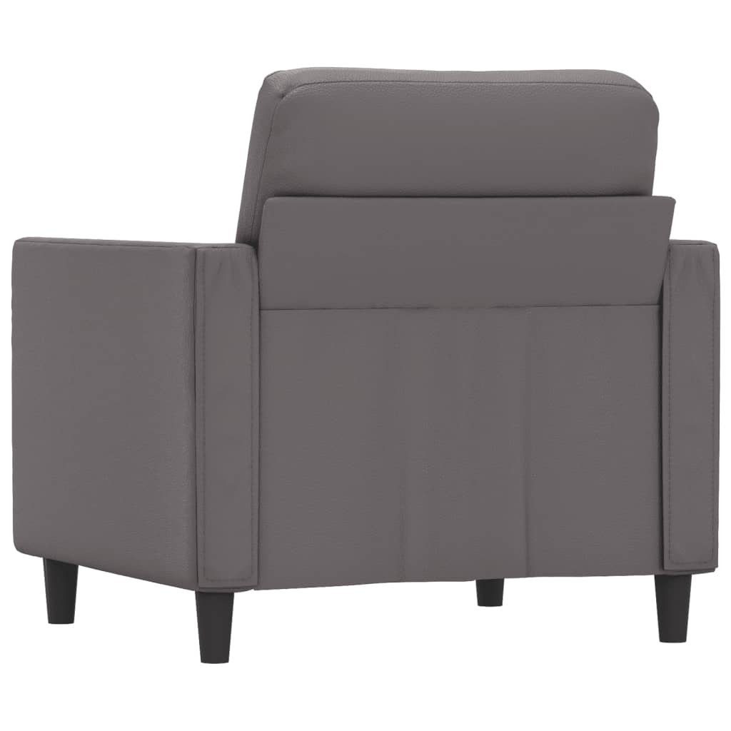 vidaXL Kunstleder Grau cm 60 Sofa Sessel