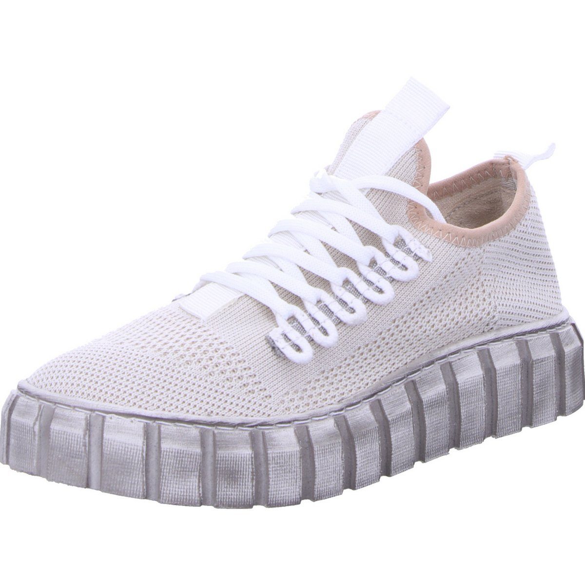 Freizeit Schnürer für Damen in beige Sneaker