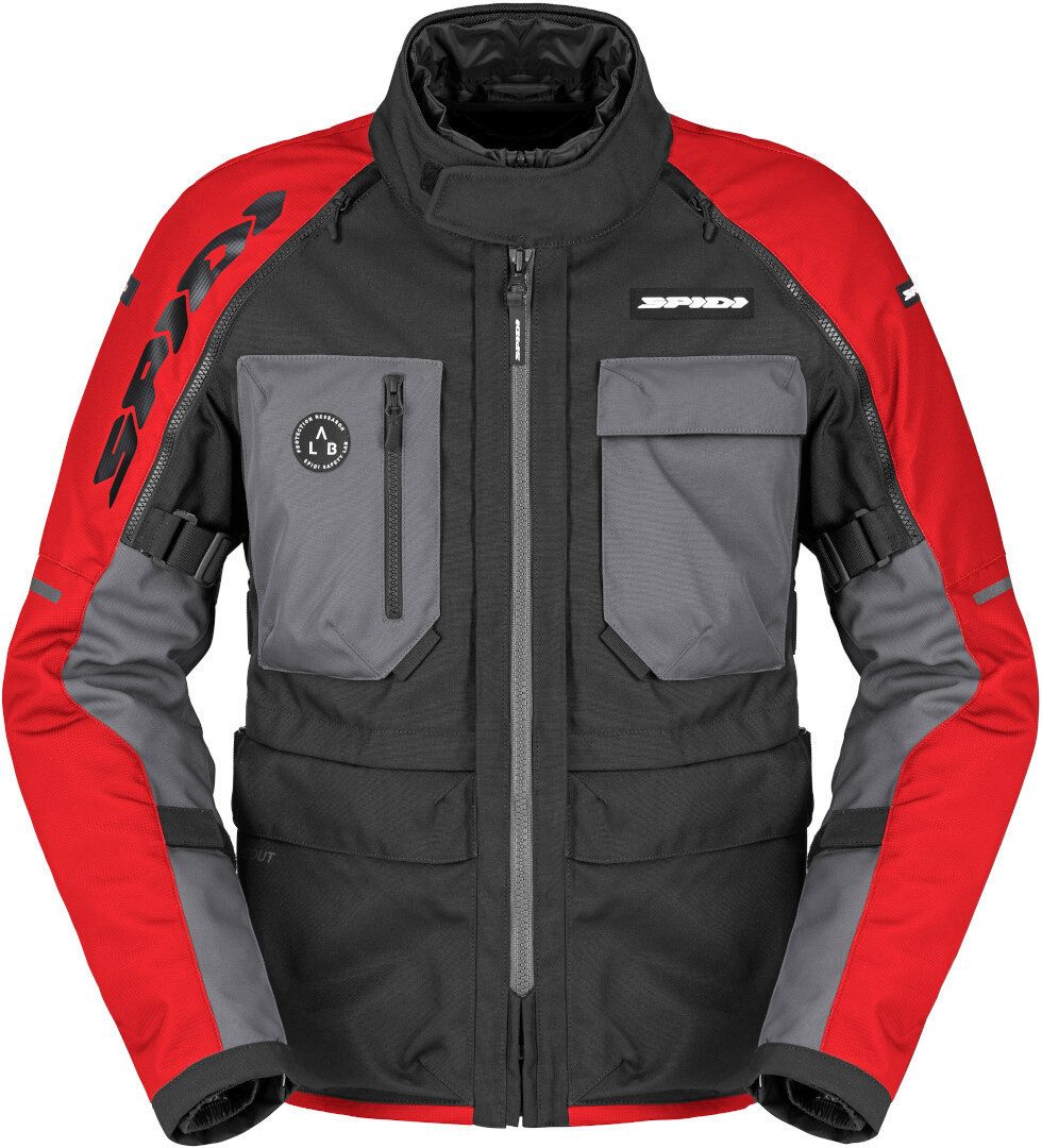 SpiDi Motorradjacke Crossmaster 2 H2Out wasserdichte Motorrad Textil Jacke herausnehmbares Innenfutter,wasserdicht