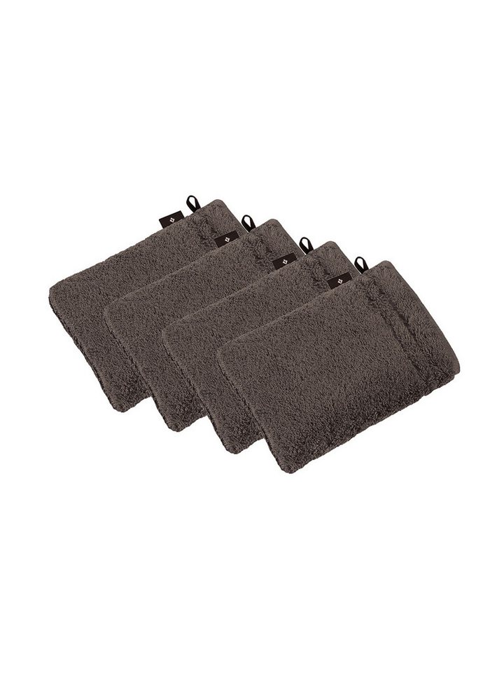 Vossen Waschhandschuh 4er Pack Waschhandschuh 22 x 16 cm Vienna Style Su, Frottier (Spar-Set, 4-St)