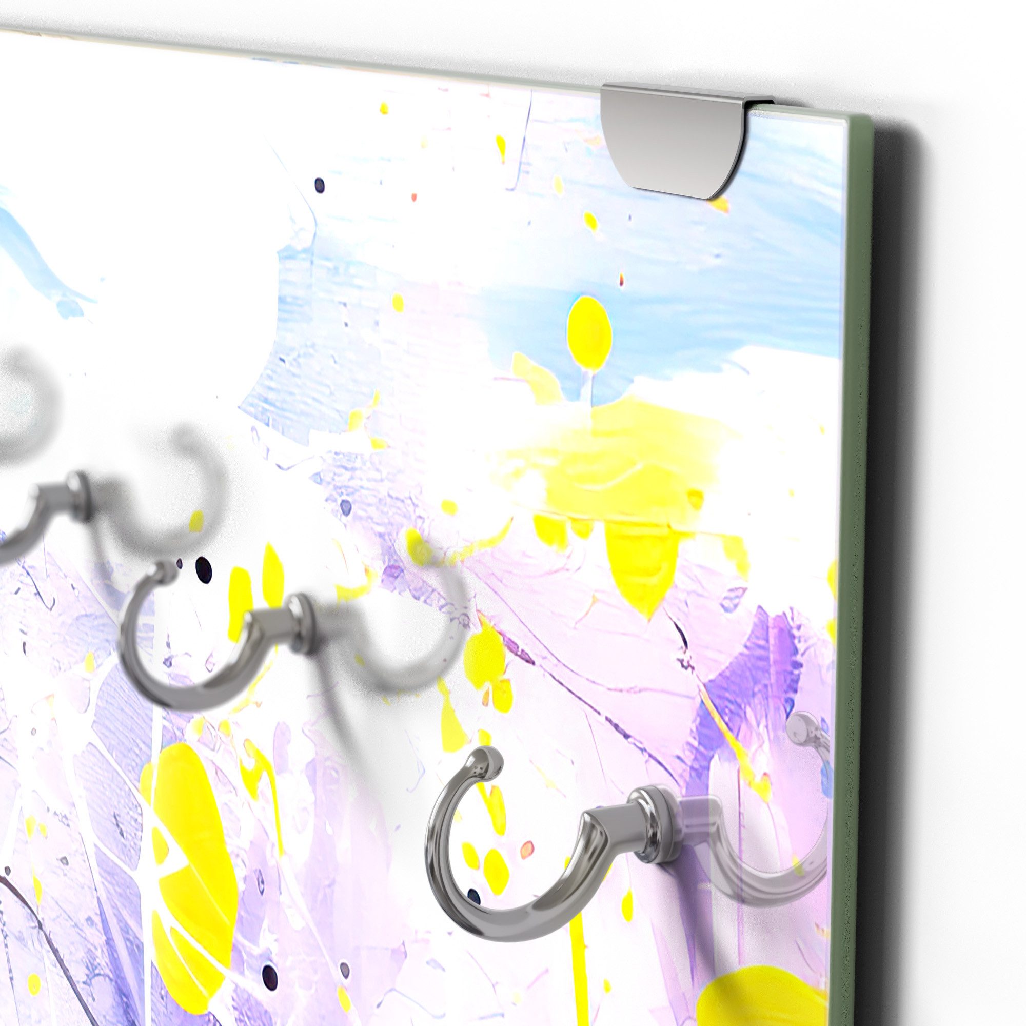 DEQORI Kleiderhaken 'Die Sonnenblitze', Glas Garderobe hängend Flur Jackenhalter modern Wandgarderobe Haken