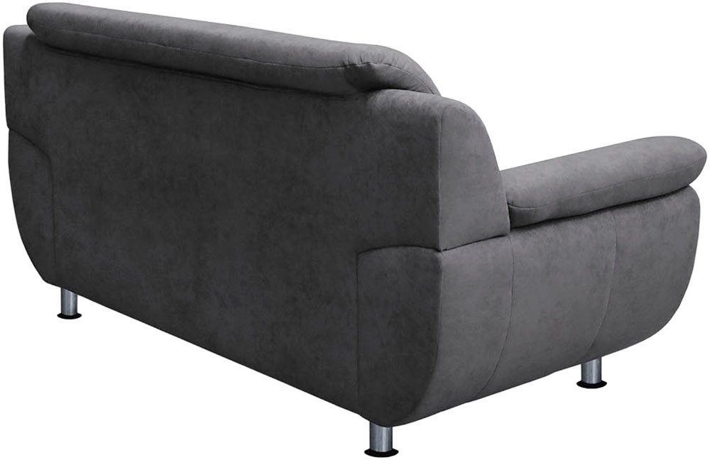 TRENDMANUFAKTUR 2-Sitzer Rondo 178 cm, 2-Sitzer, komfortabel, Federkern optional, Chromfüße, Couch wahlweise mit Federkern und in verschiedenen Bezügen bestellb – Bild 5 von 5