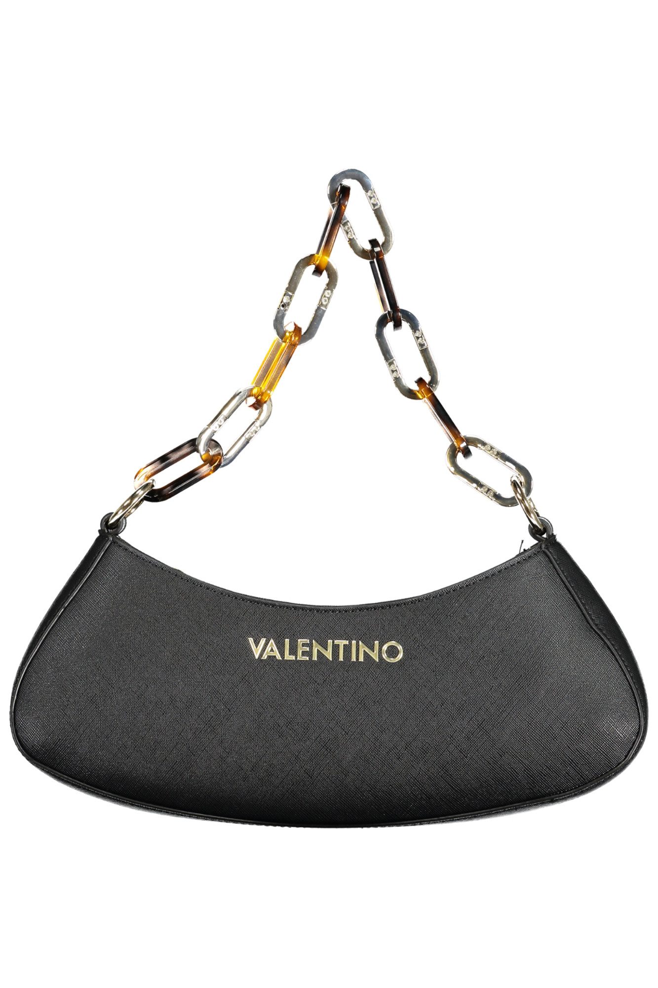 Valentino Umhängetasche, Damentasche Schwarz: Vielseitig mit Griff, Kette & Schultergurt