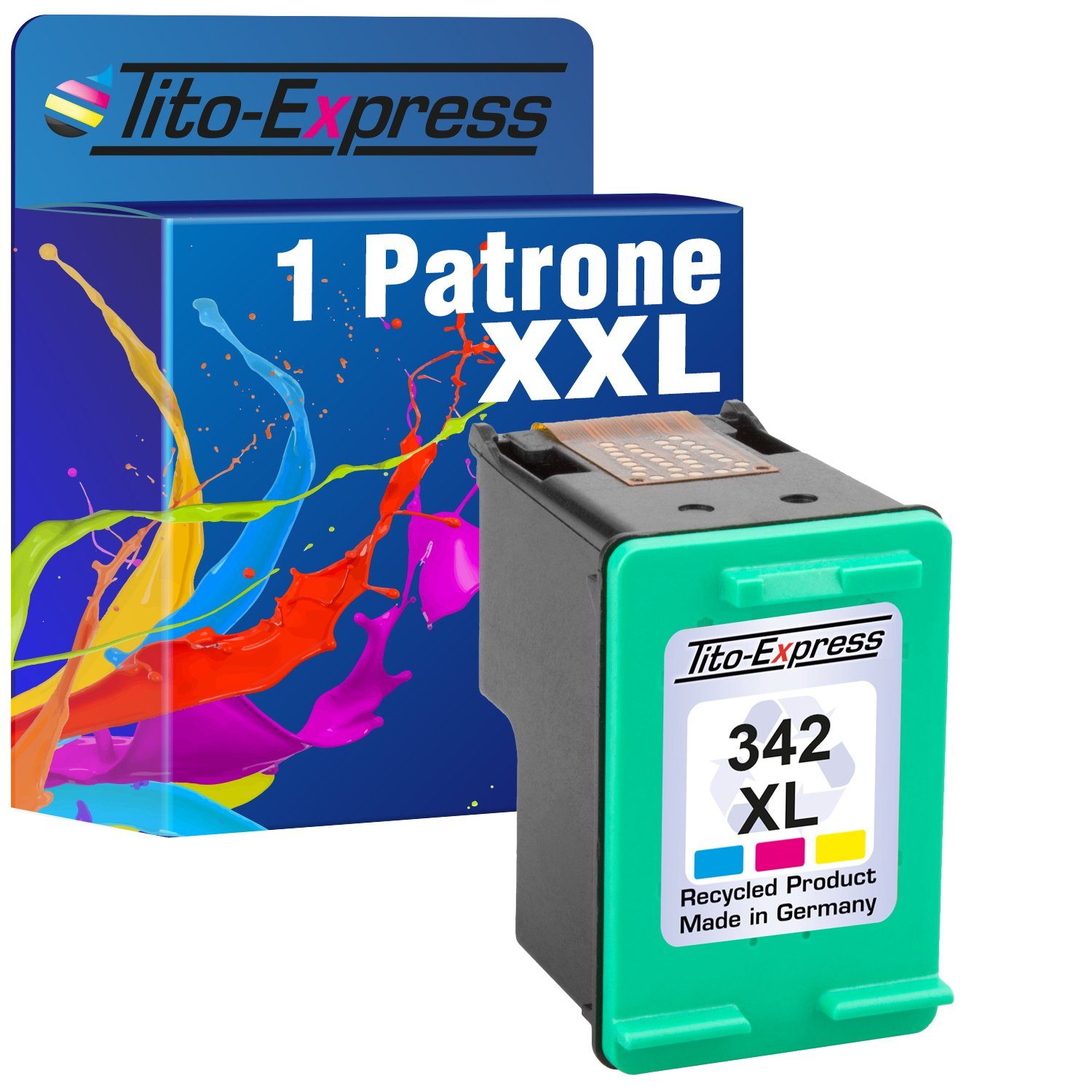 Tito-Express ersetzt HP 342 XL 342XL Color Tintenpatrone (für Photosmart C3170 C3180 C3185 C3190 C3194 DeskJet 5400 Series 5420V)