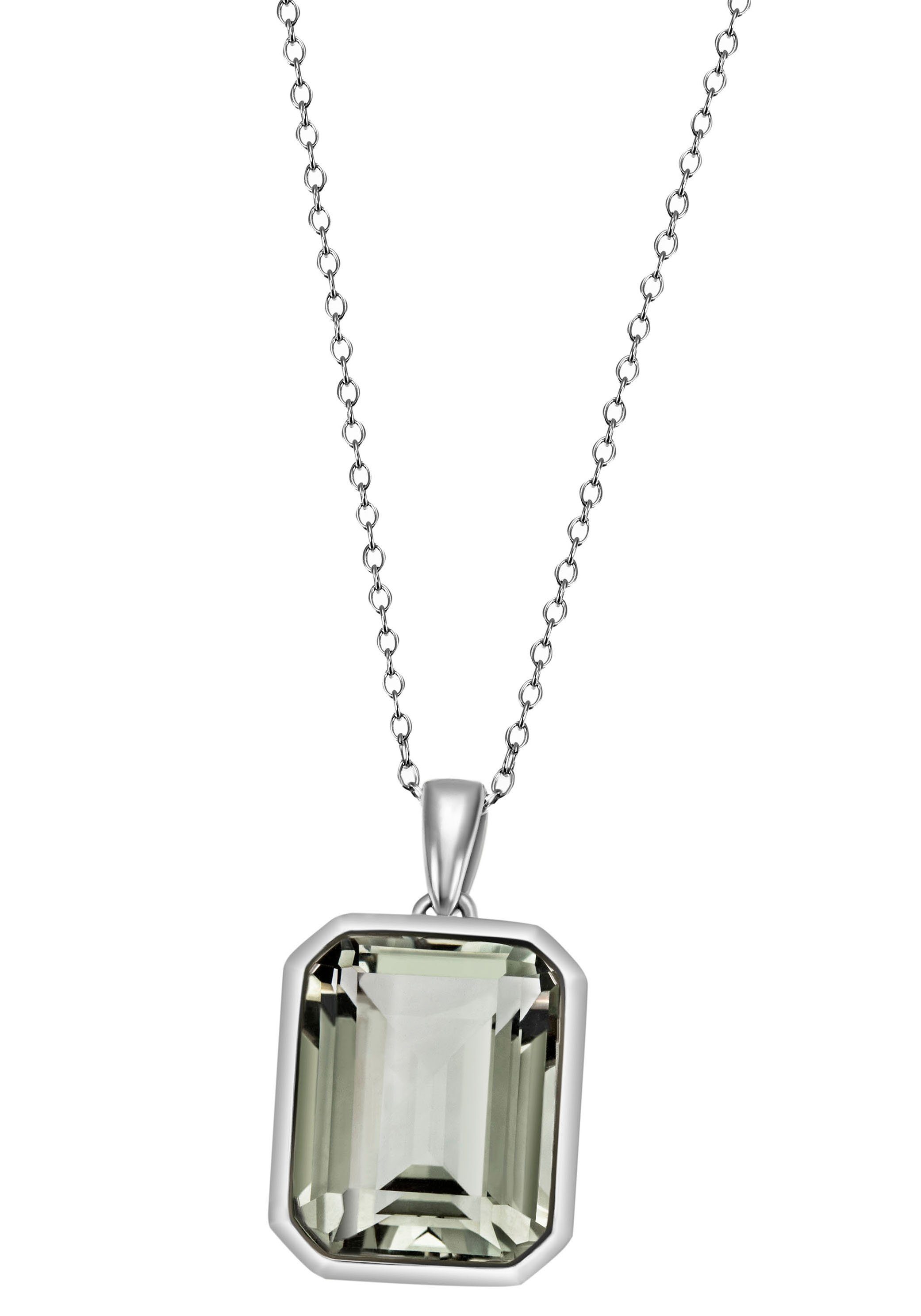 Firetti Kette mit Anhänger Schmuck Geschenk Silber 925 Halsschmuck Halskette Ankerkette, mit Amethyst