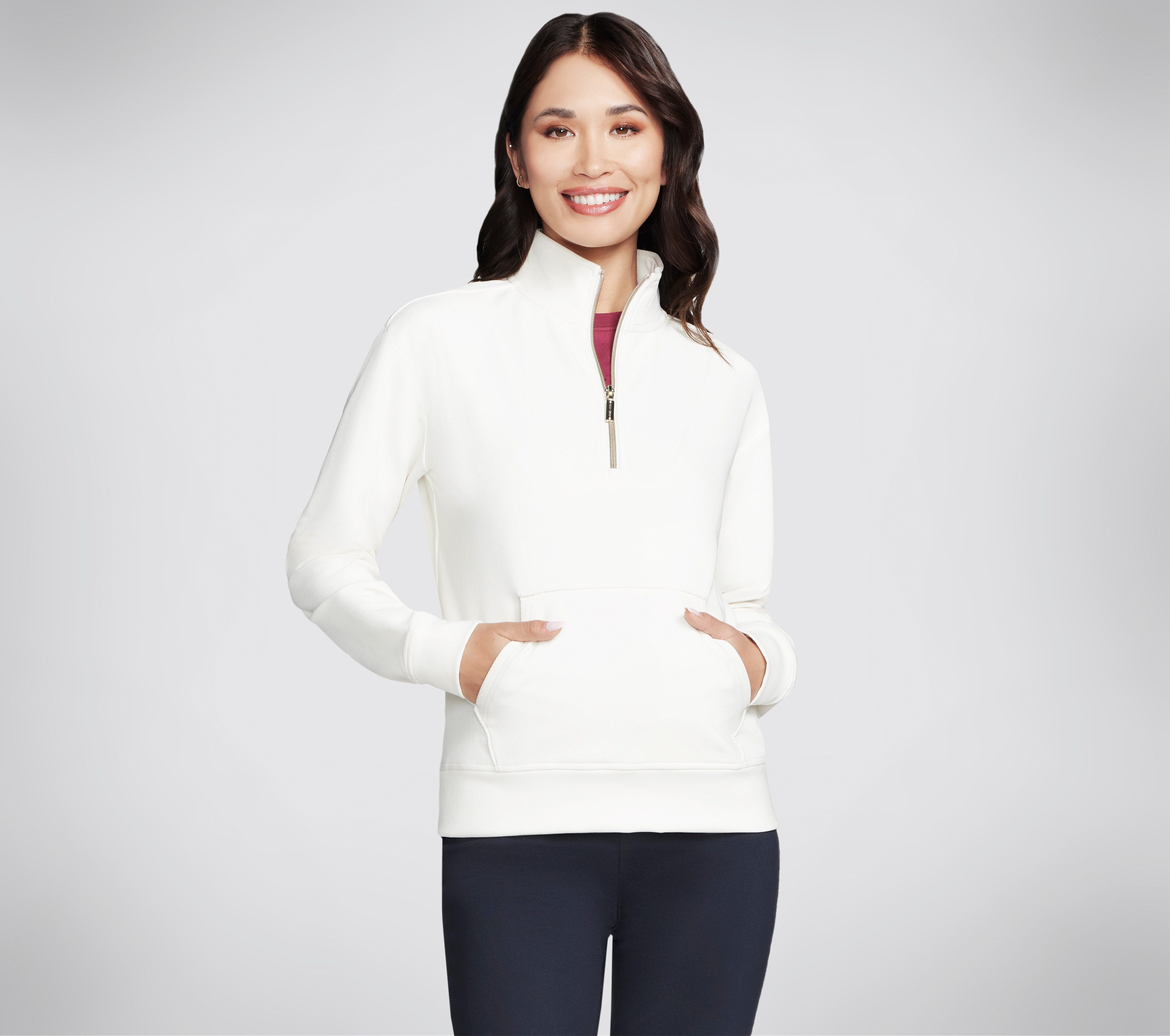 Skechers Rollkragenpullover GOLUXE RIB 1/4 ZIP günstig online kaufen