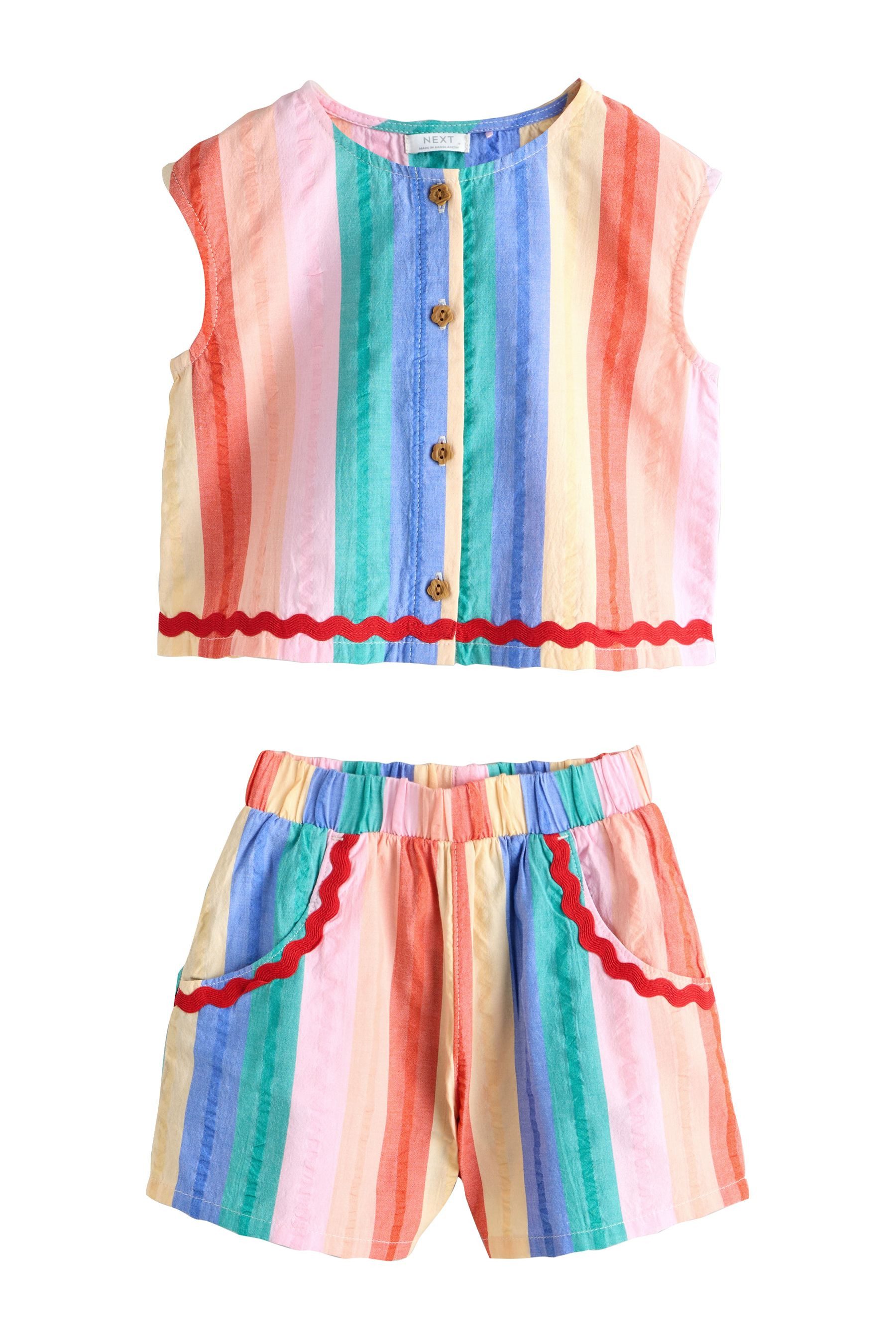 Top & Shorts Ärmelloses Oberteil und Shorts im Set